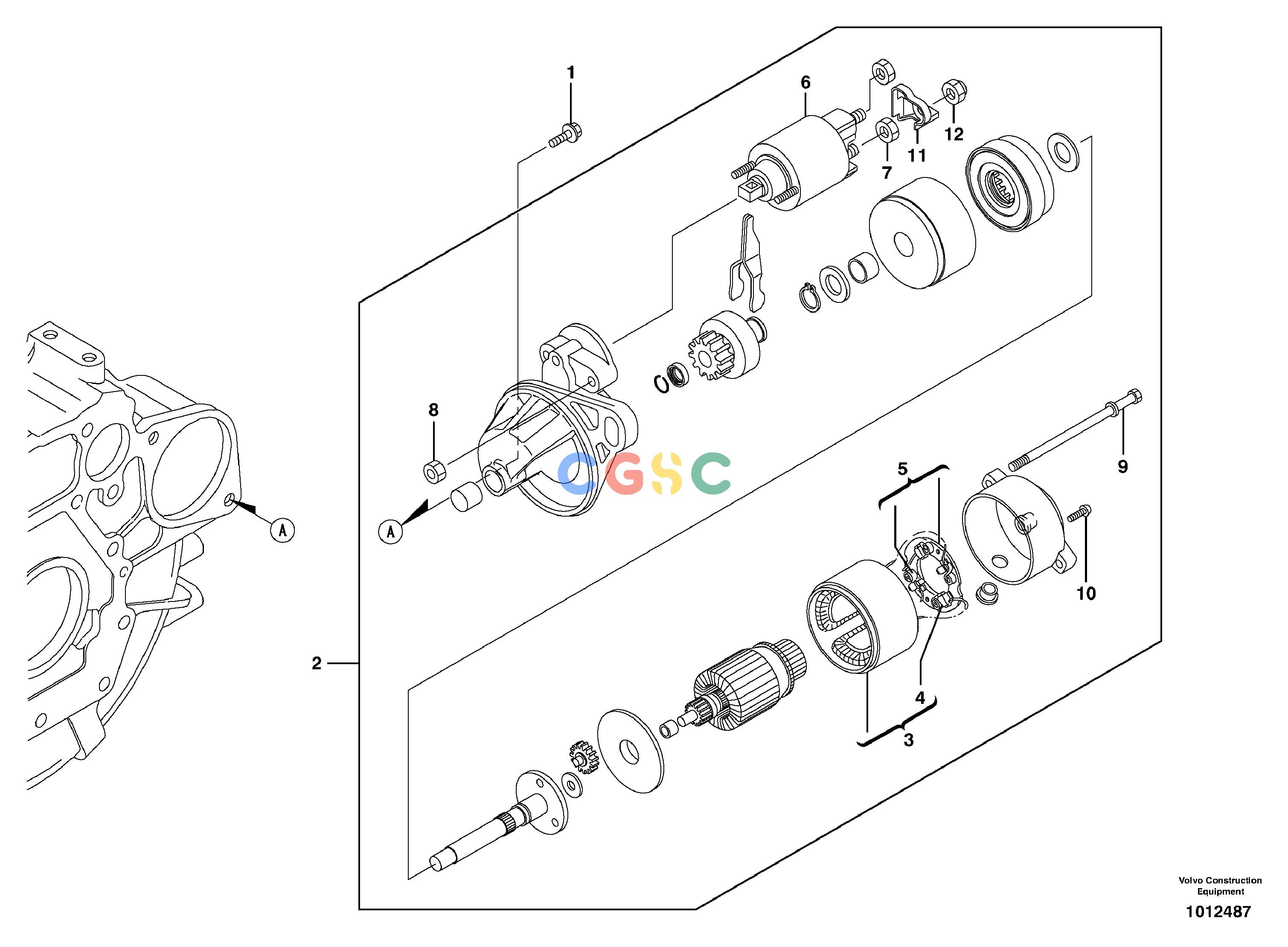 沃尔沃零件查询ECR28 Starter motorTYPE 601601.10151-15614793NoneNoneNoneAutodata Volvo online