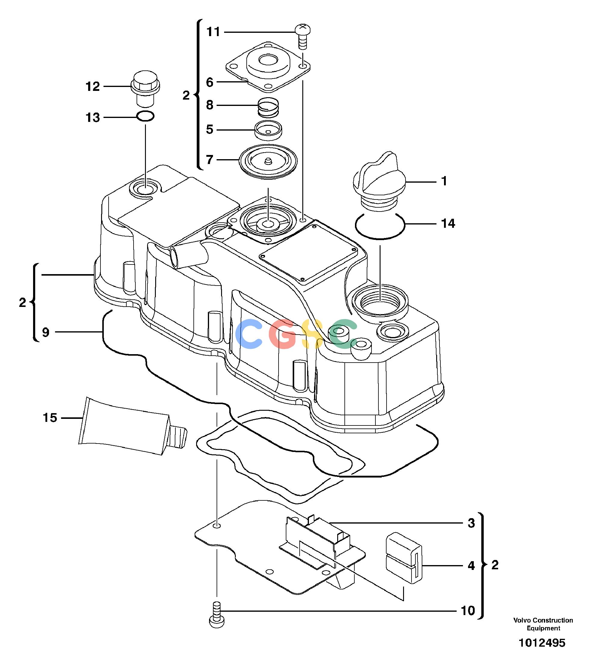 沃尔沃零件查询ECR38 Valve coverTYPE 602602.10151-15602421NoneNoneNoneAutodata Volvo online