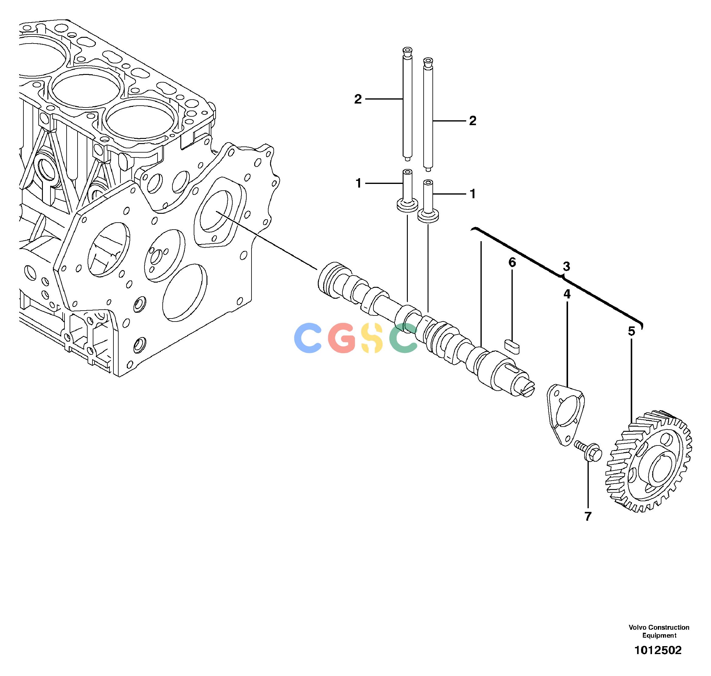 沃尔沃零件查询ECR38 CamshaftTYPE 602602.10151-15602421NoneNoneNoneAutodata Volvo online