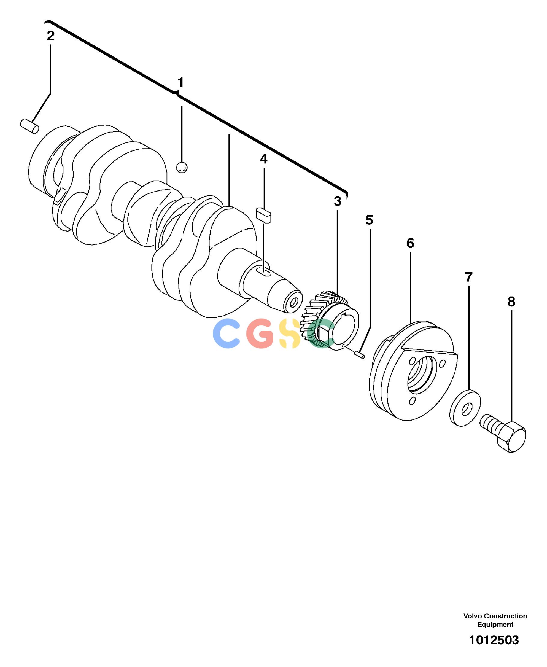 沃尔沃零件查询ECR38 CrankshaftTYPE 602602.10151-15602421NoneNoneNoneAutodata Volvo online