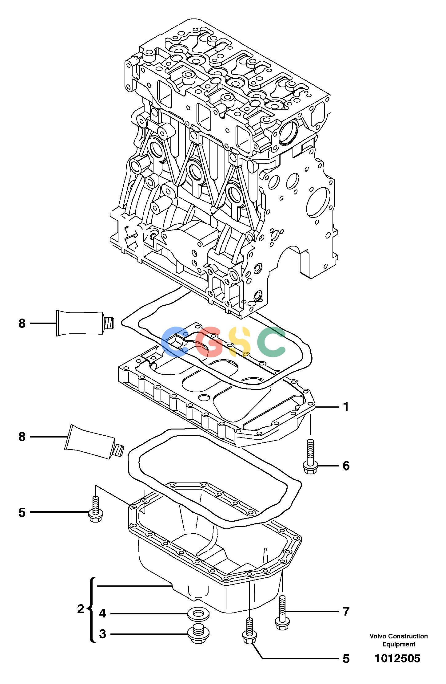 沃尔沃零件查询ECR38 Oil sumpTYPE 602602.10151-15602421NoneNoneNoneAutodata Volvo online