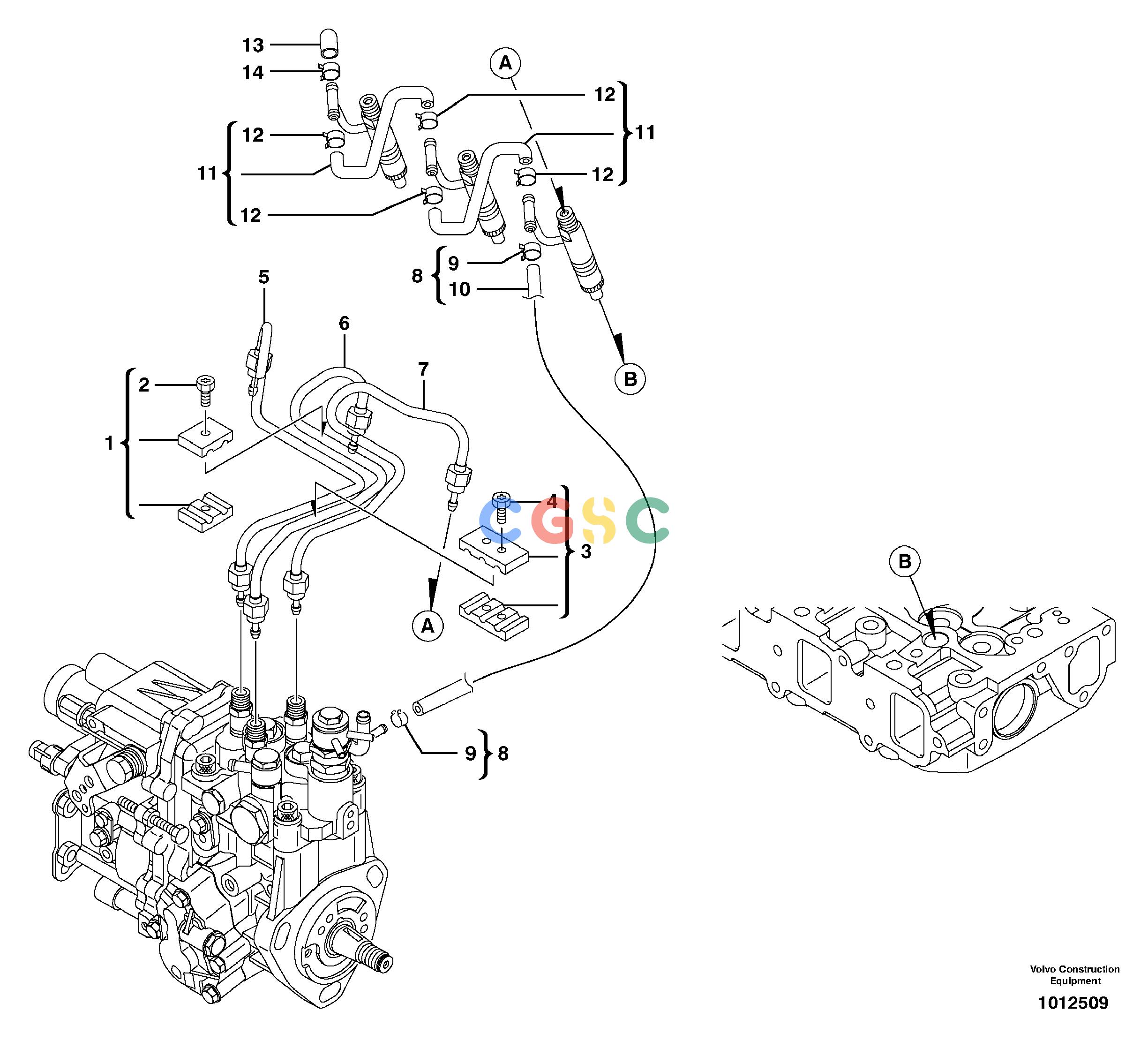 沃尔沃零件查询ECR38 Fuel pipes-injectorTYPE 602602.10151-15602421NoneNoneNoneAutodata Volvo online