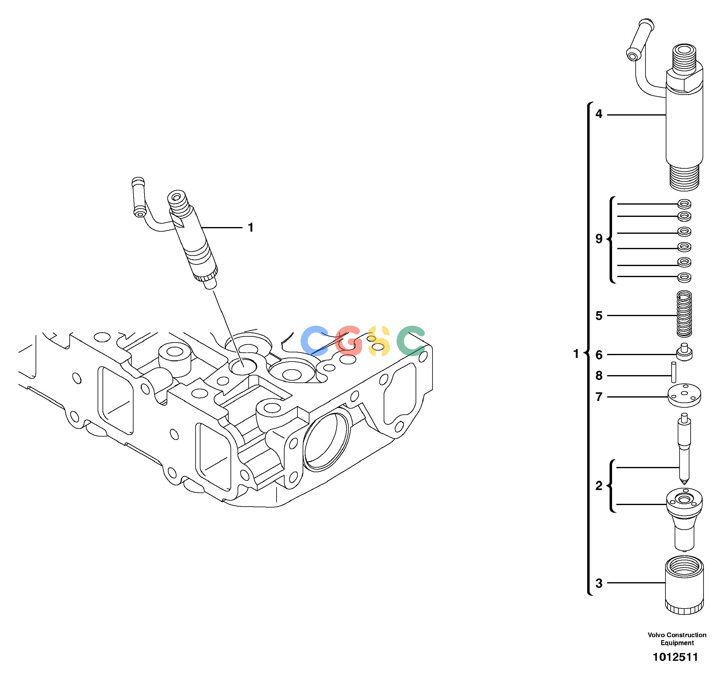 沃尔沃零件查询MC70B InjectorS/N 71000 -11858382-NoneVOE11858382NoneAutodata Volvo online