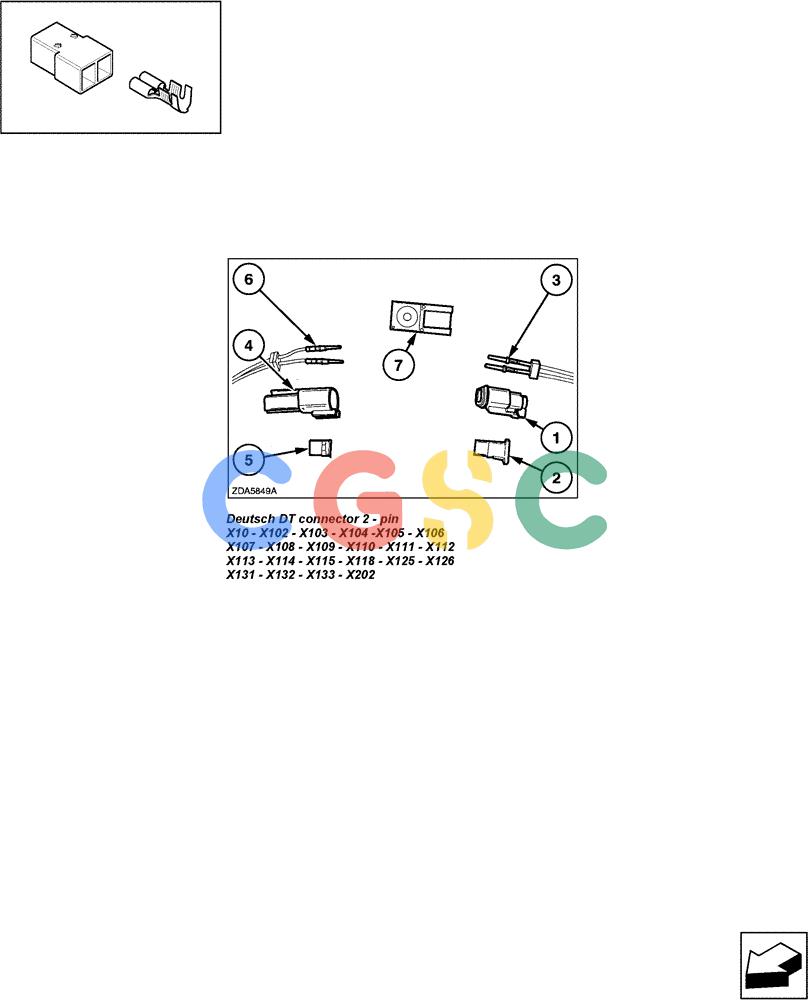 凯斯零件查询(LBX431S) - BIG RECTANGULAR BALER (6/01-12/03) (06.56[01]) - CONNECTORS, 2 PIN Case Agriculture