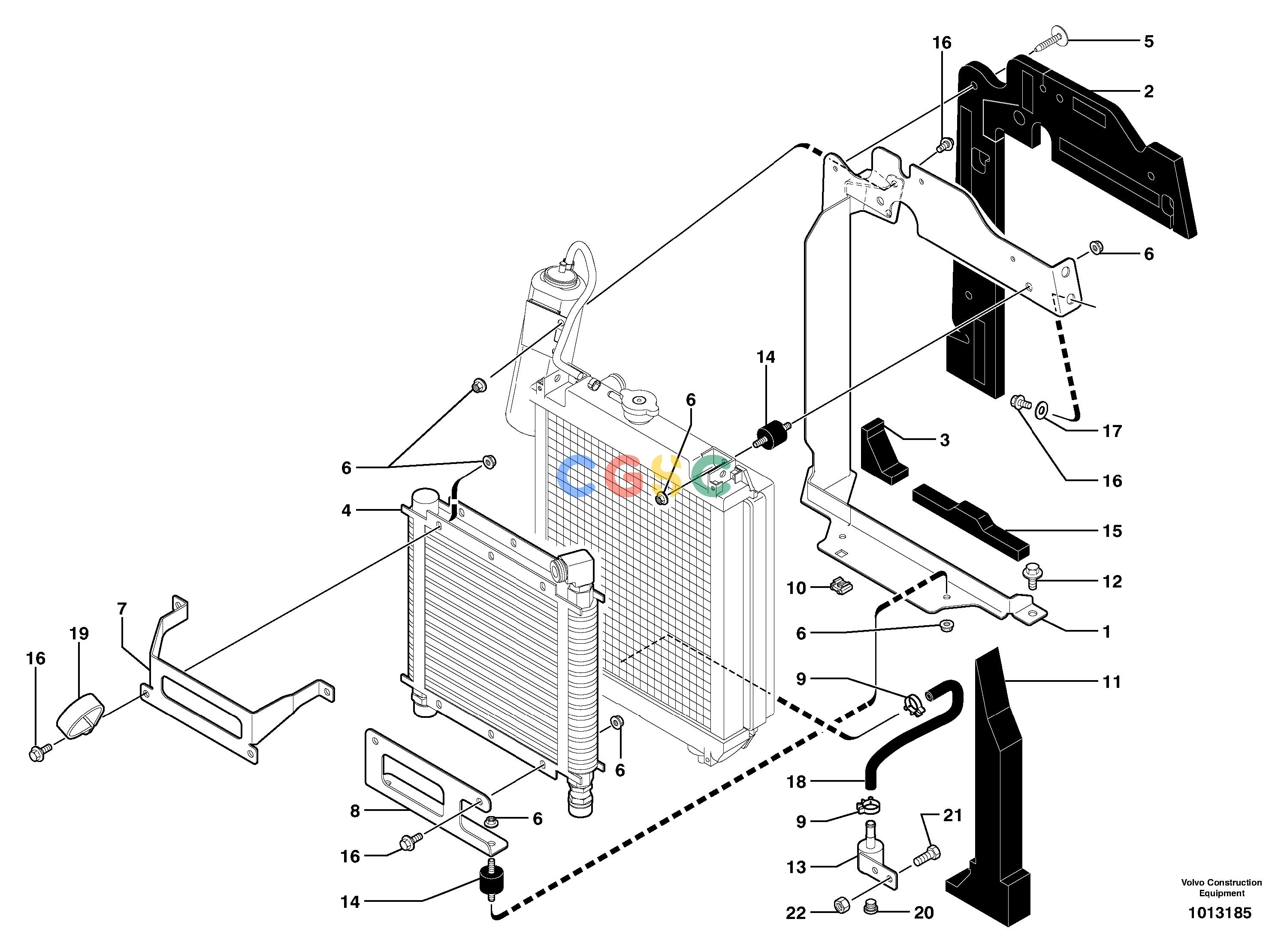 沃尔沃零件查询ECR28 Radiator installationTYPE 601601.10151-NoneNoneNoneNoneAutodata Volvo online