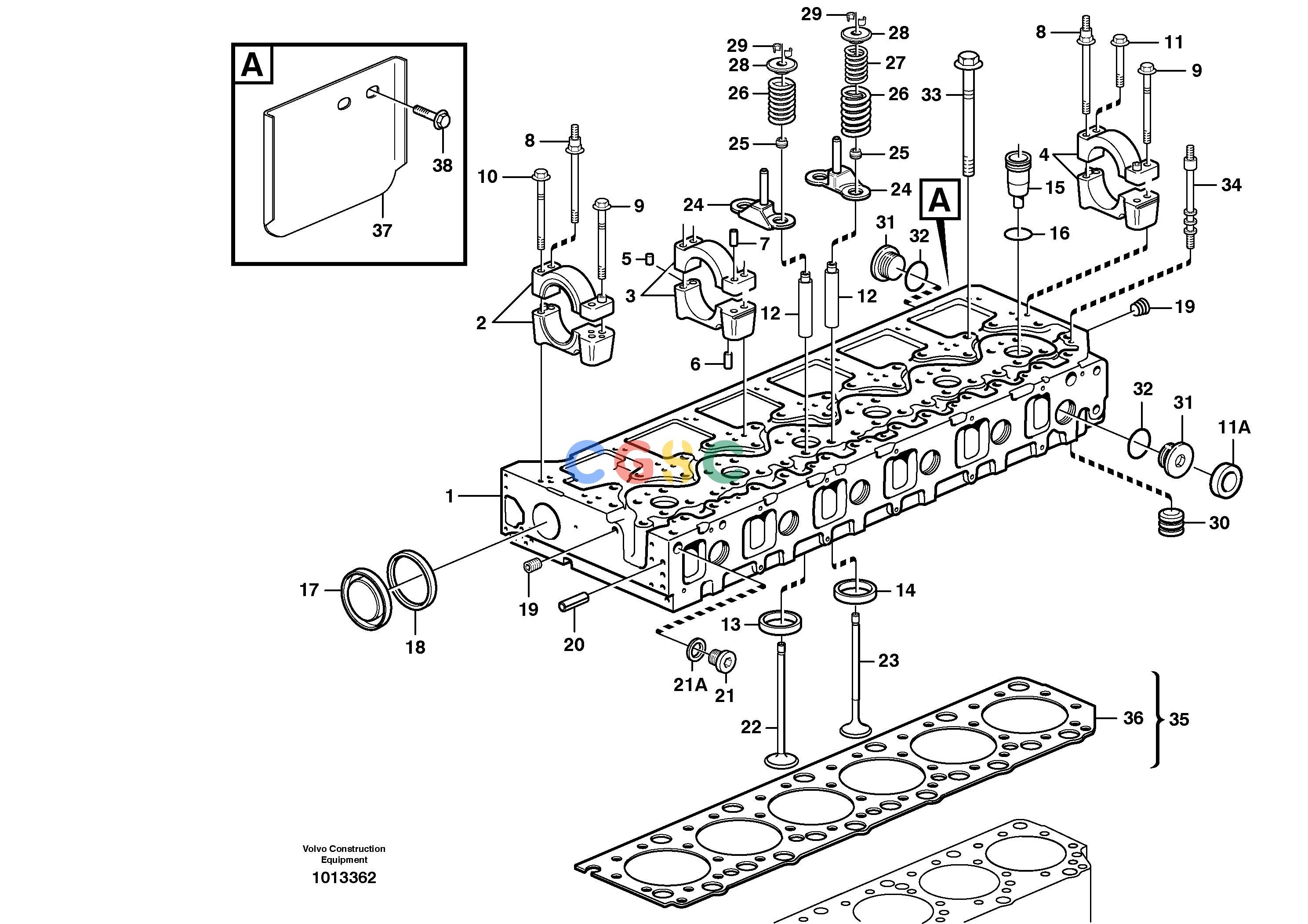沃尔沃零件查询L180E Cylinder headS/N 5004 - 7398 S/N 62501 - 62543 USAENG - 250005-ENG 250006 - 302887NoneNone8188170 ENG - 302887Autodata Volvo online