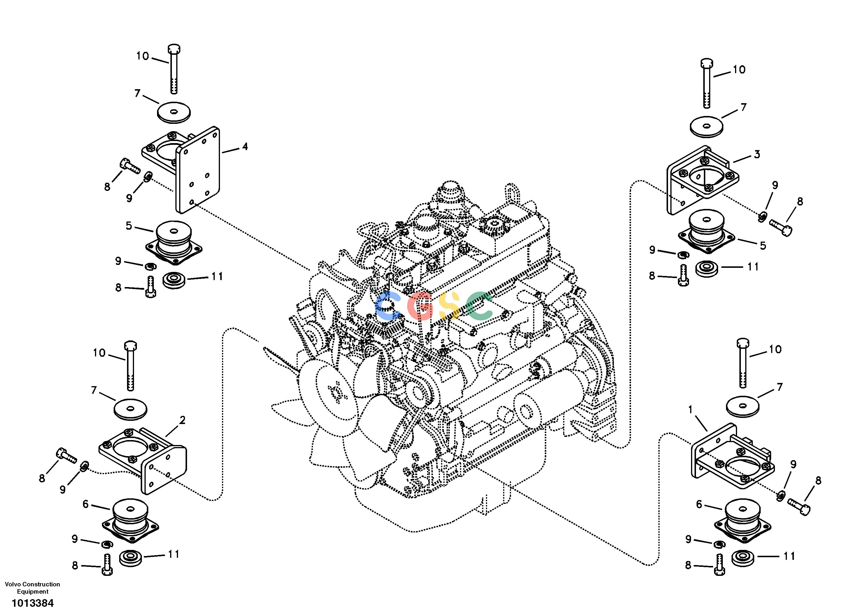 沃尔沃零件查询ECR88 Engine mountS/N 10001-140108278985-NoneNoneNoneNoneAutodata Volvo online
