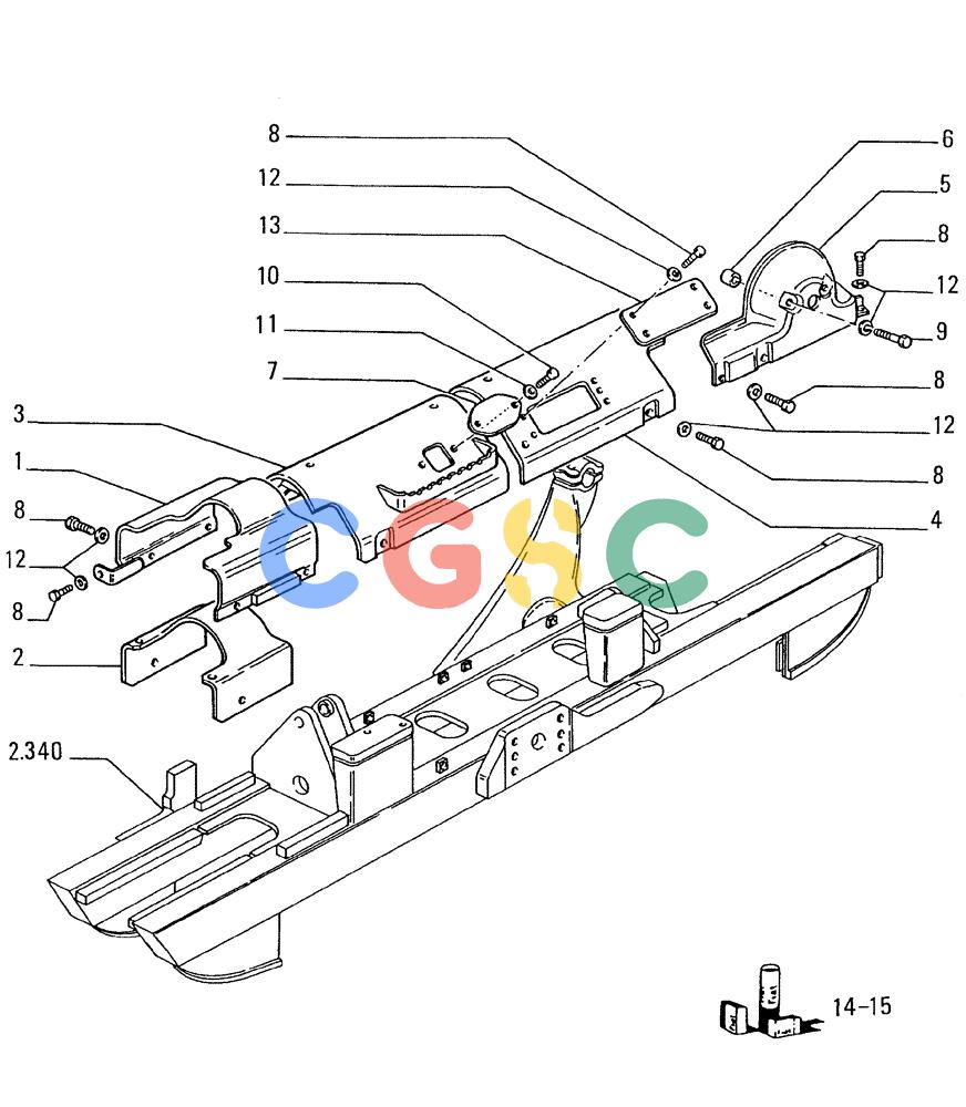 纽荷兰零件查询(FD145) - CRAWLER DOZER (N.A. VERSION) (10/98-) (2.348[01]) - TRACK GUARDS New Holland Constructuion