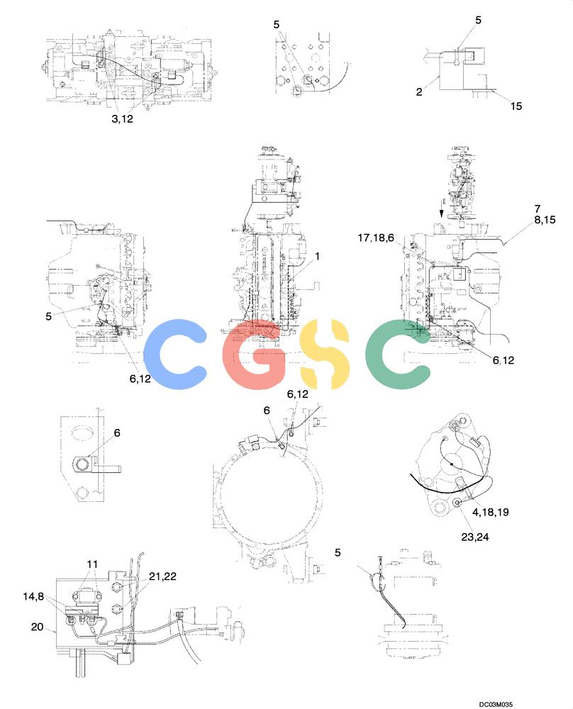 纽荷兰零件查询(EH215) - CRAWLER EXCAVATOR (9/03-) (04 -11[00]) - HARNESS ASSY (ENGINE) New Holland Constructuion