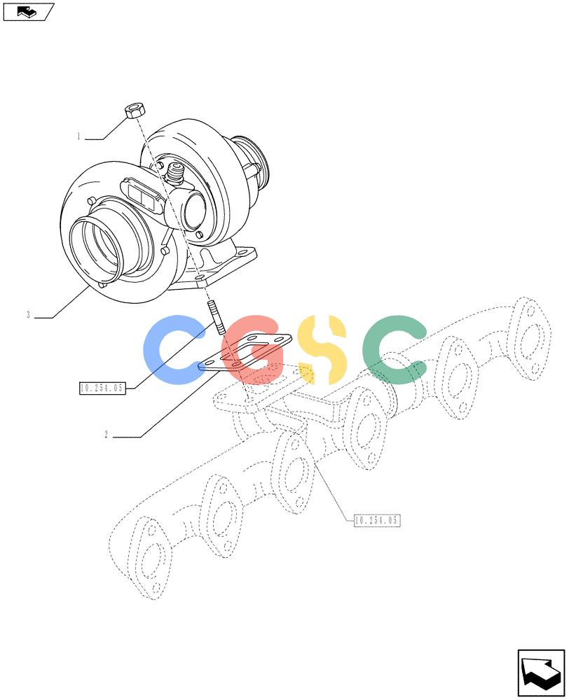 神钢零件查询(F4HFE613U A005) - ENGINE 5801366315 - 84169137 (3/10-) (10.250.01) - TURBOCHARGER (504369292) Kobelco