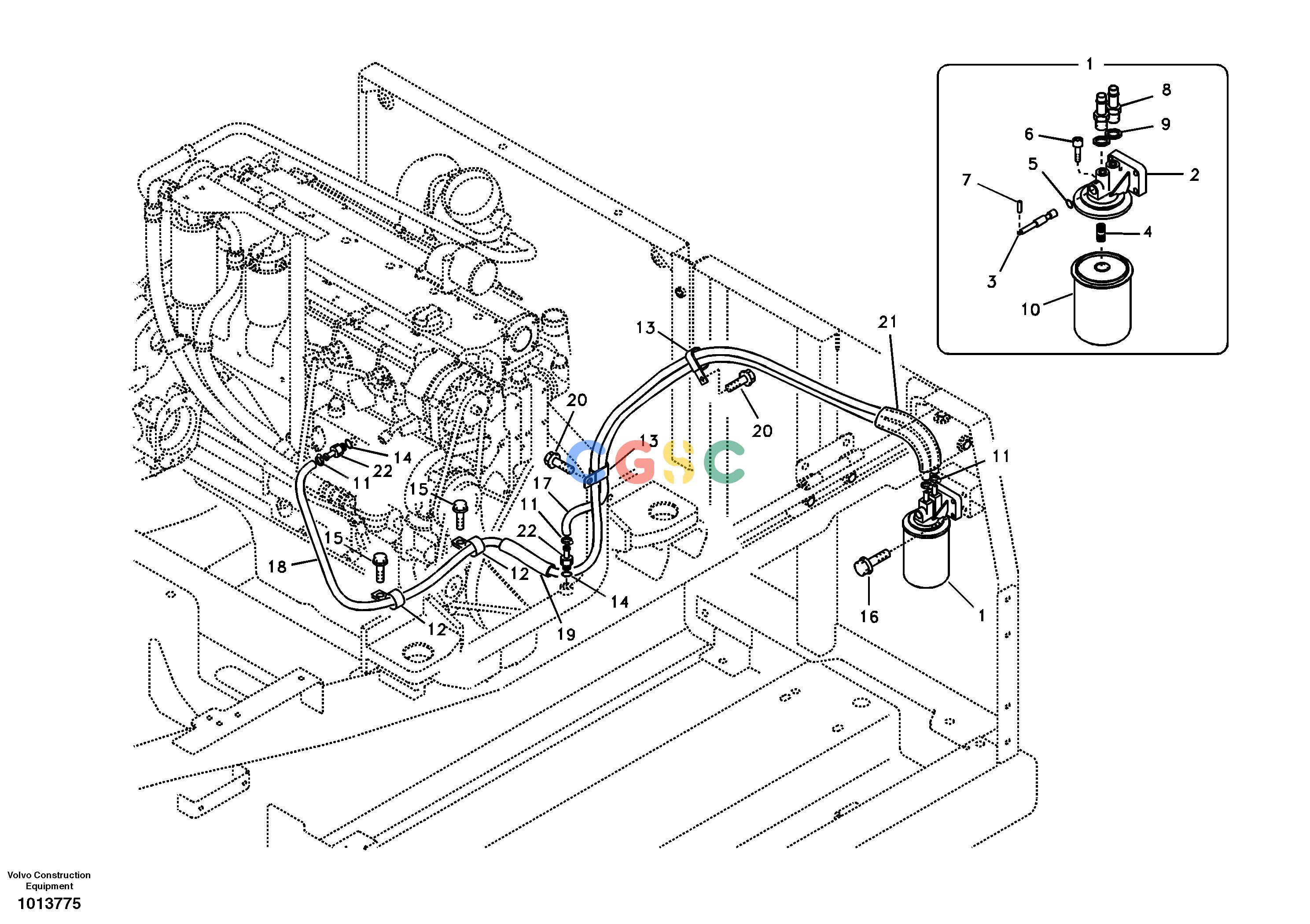 沃尔沃零件查询EW145B Coolant filterNone8279320 S/N -10499-NoneNoneNoneNoneAutodata Volvo online
