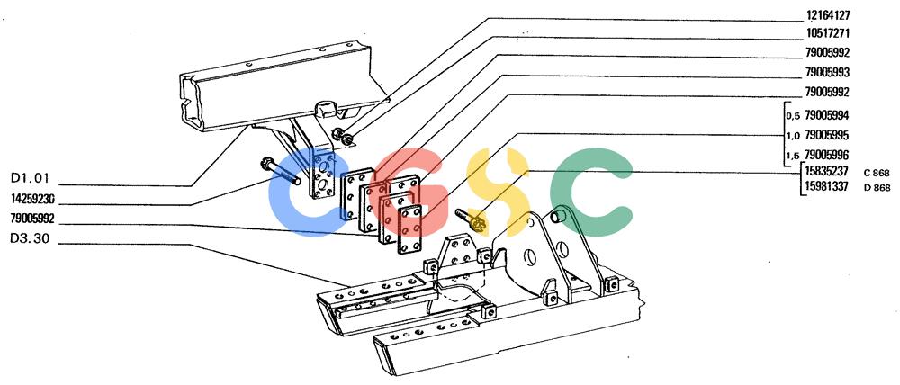 纽荷兰零件查询(FD20) - CRAWLER DOZER (D3.31[001]) - TRACK FRAME CROSS BAR New Holland Constructuion