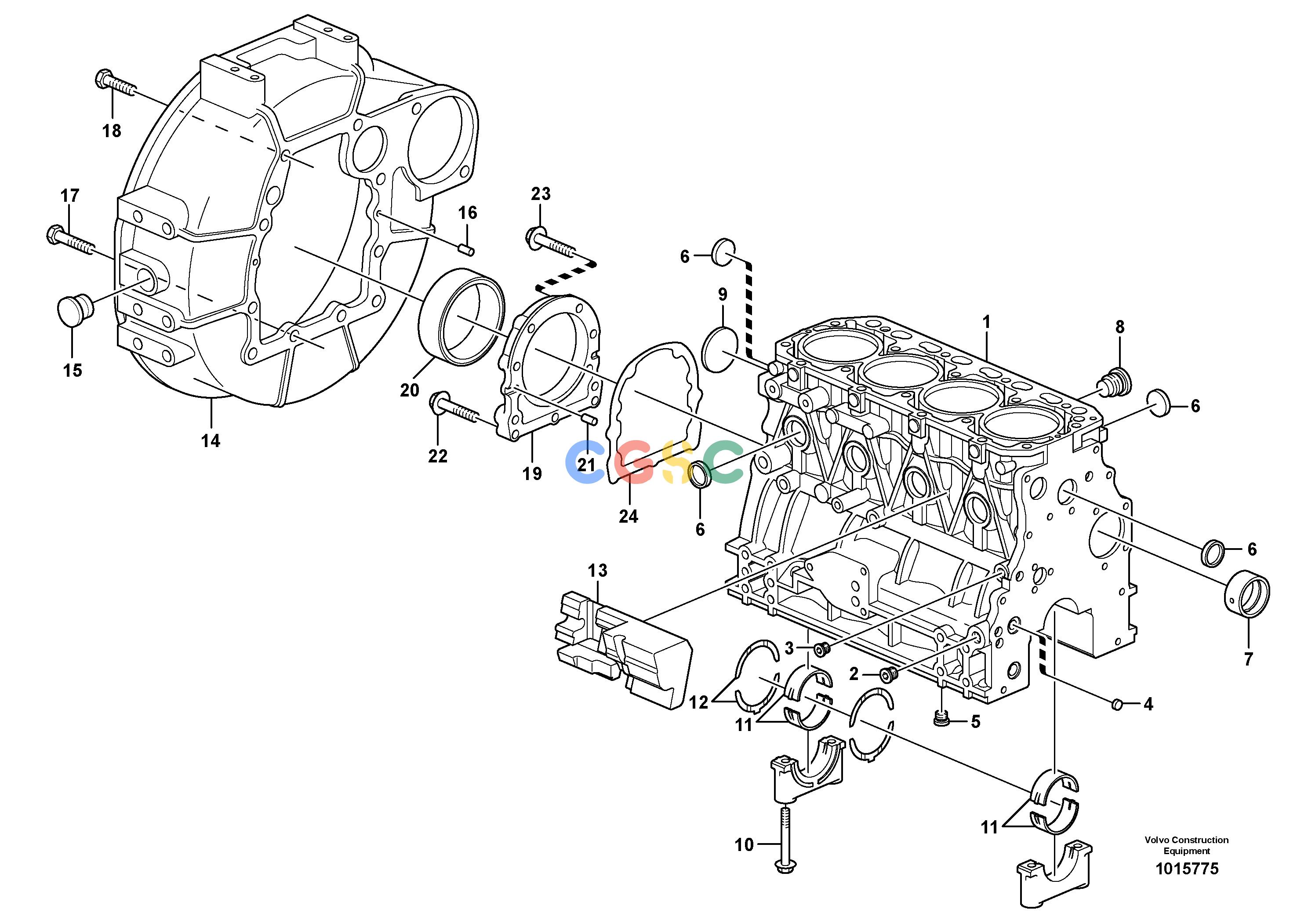 沃尔沃零件查询MC70B Cylinder blockNone NoneNoneNoneAutodata Volvo online