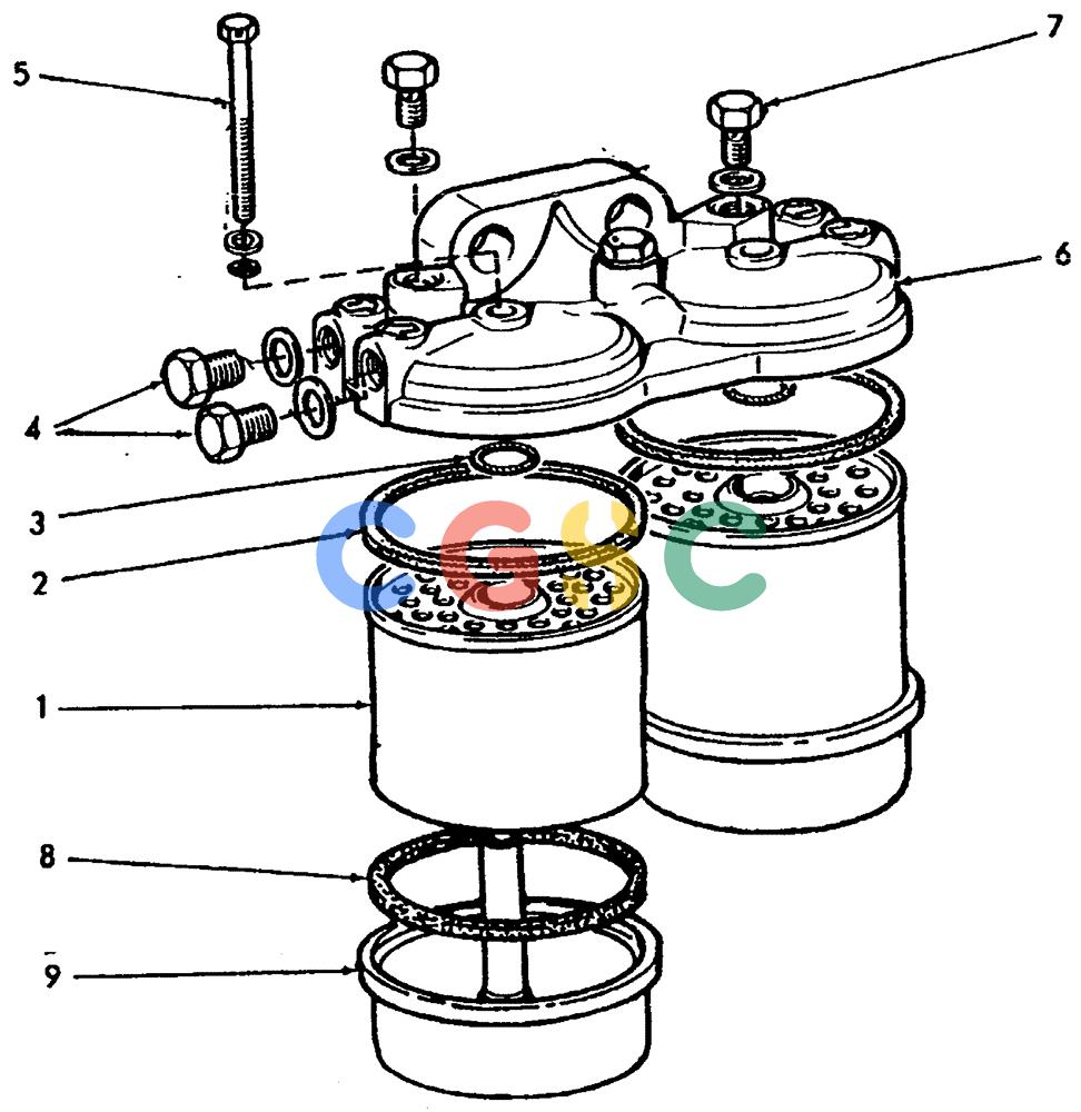 纽荷兰零件查询(65B) - MOTORGRADERS (A2.26[001A]) - FUEL FILTER New Holland Constructuion