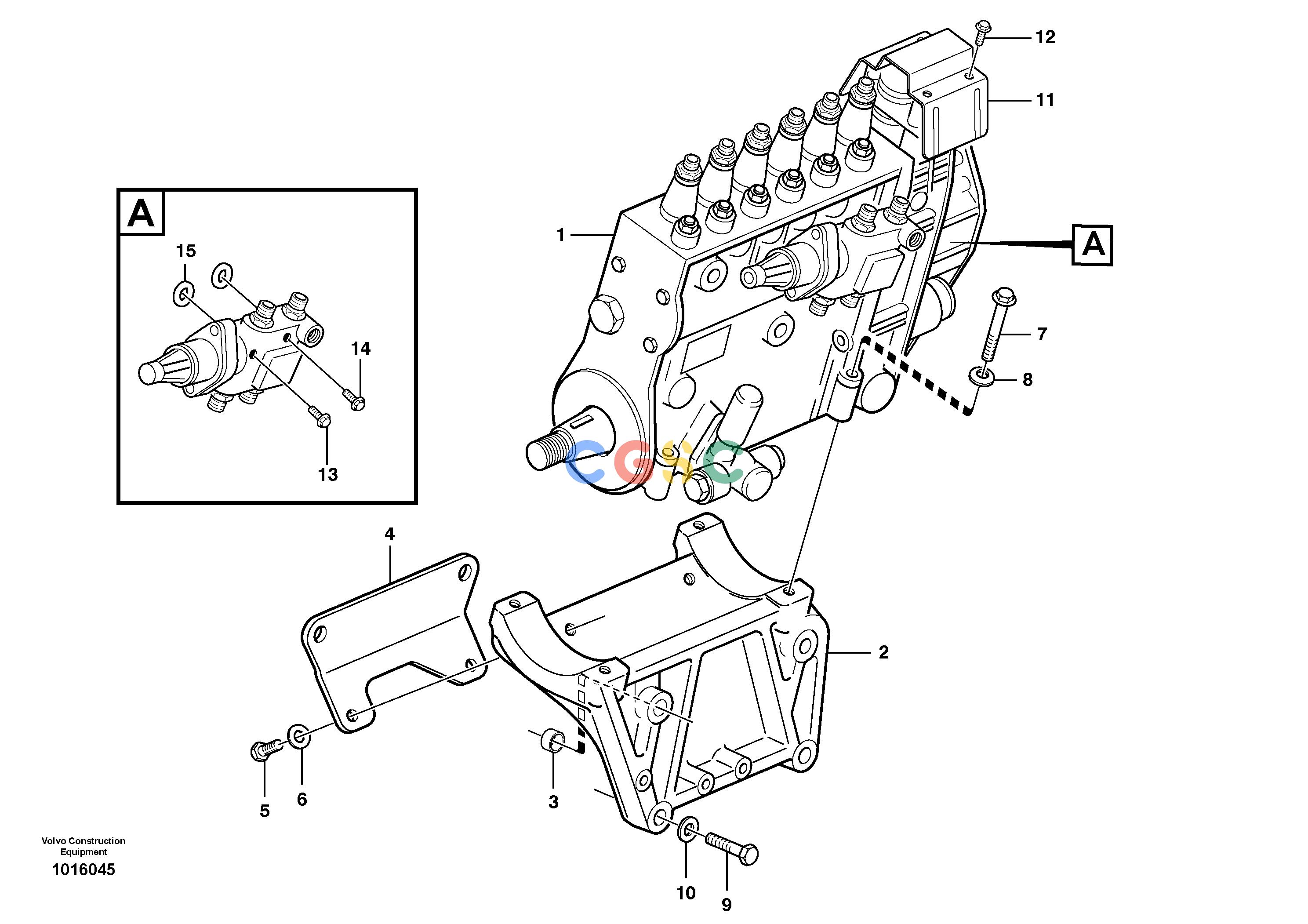 沃尔沃零件查询A30D Fuel injection pump with fitting partsS/N -11999, - 60093 USA S/N-72999 BRAZIL NoneNoneNoneAutodata Volvo online