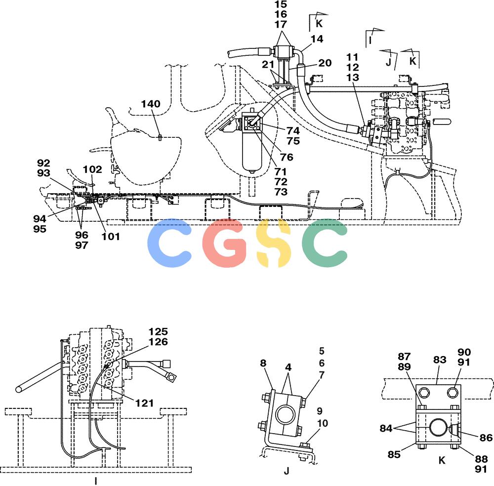 纽荷兰零件查询(E805) - CRAWLER EXCAVATOR (1/05-) (08-061-04[01]) - HYDRAULICS MULTIFUNCTION AUXILIARY New Holland Constructuion