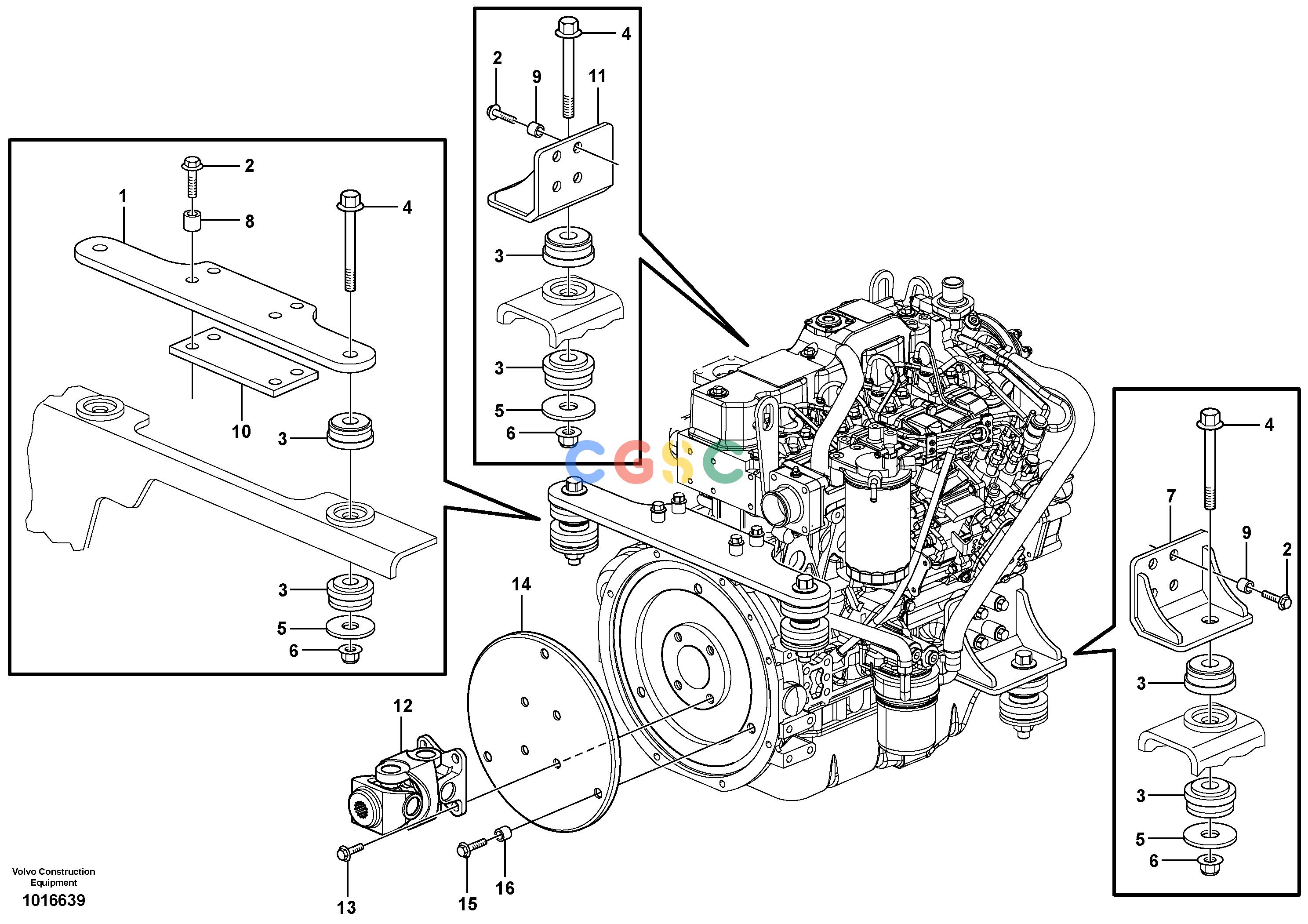 沃尔沃零件查询MC60B Engine mountingNone NoneNoneNoneAutodata Volvo online