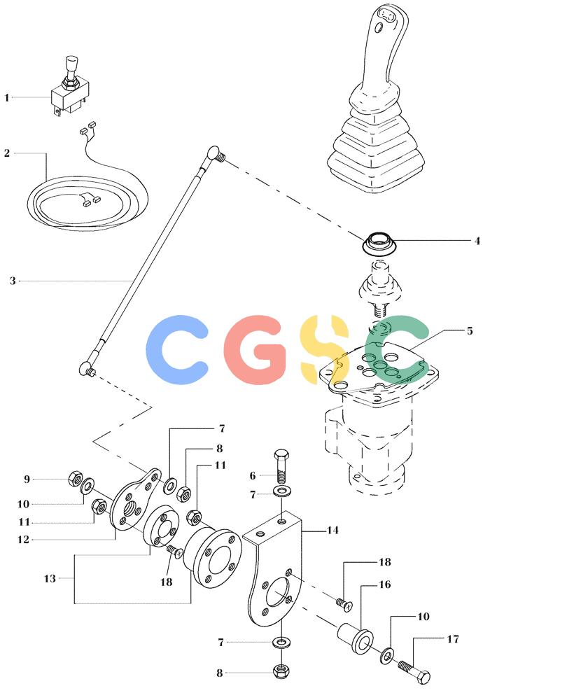 纽荷兰零件查询(DC100) - CRAWLER DOZER (N.A. VERSION) (4/00-) (2.339[03F]) - FRICTION FOR TRAVEL JOYSTICK - DC100 STD. S/N 13111094 & UP; LGP S/N 13115017 & UP New Holland Constructuion