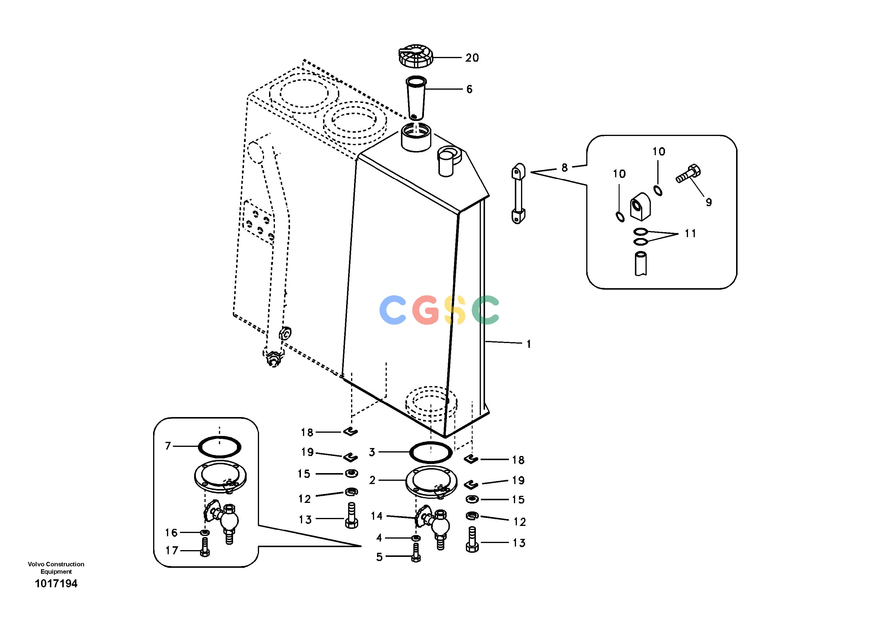 沃尔沃零件查询ECR58 Fuel tank with fitting partsNone8278696-NoneNoneNoneNoneAutodata Volvo online