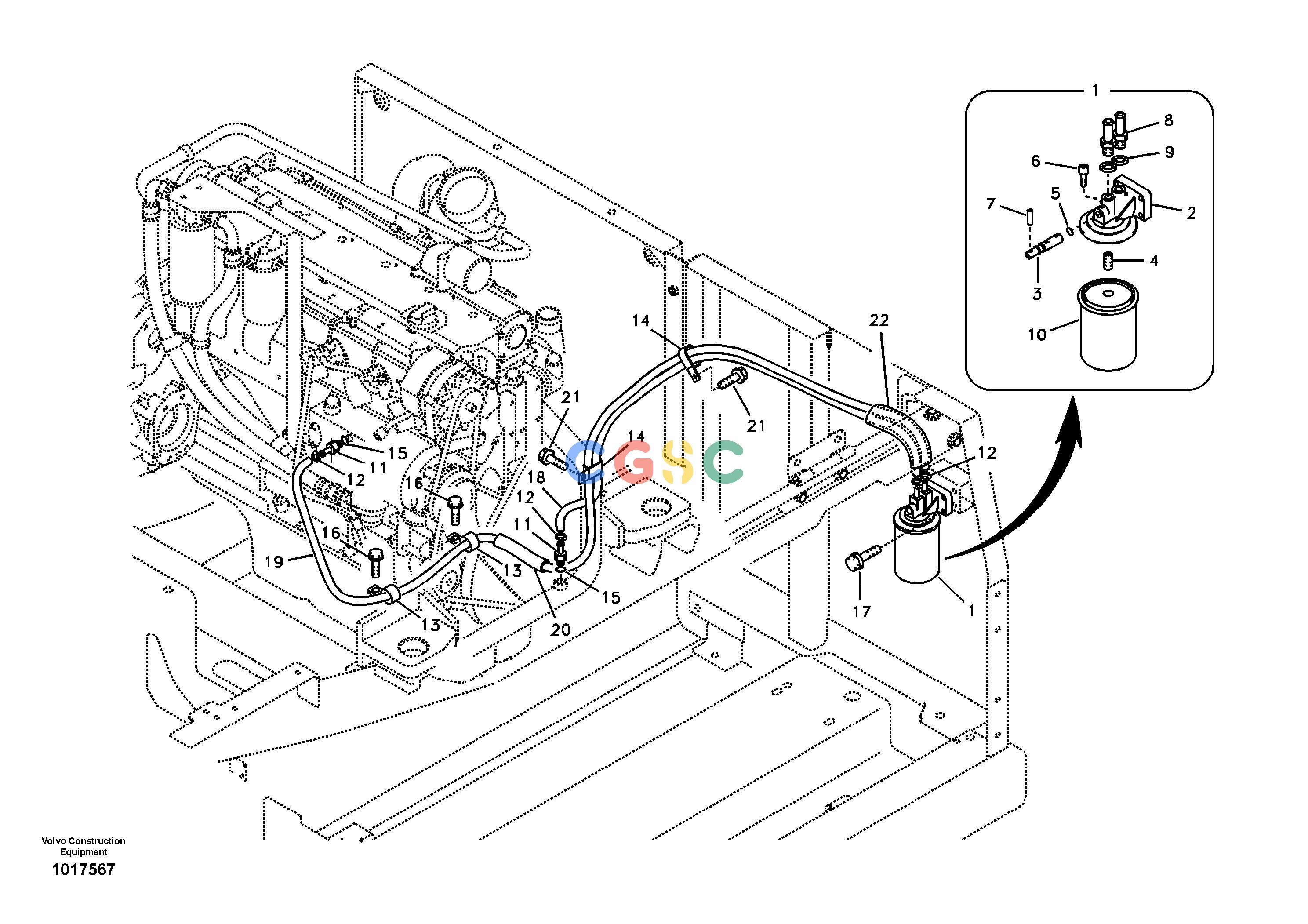 沃尔沃零件查询EC180B Coolant filterNone8278386 S/N -10283-NoneNoneNoneNoneAutodata Volvo online