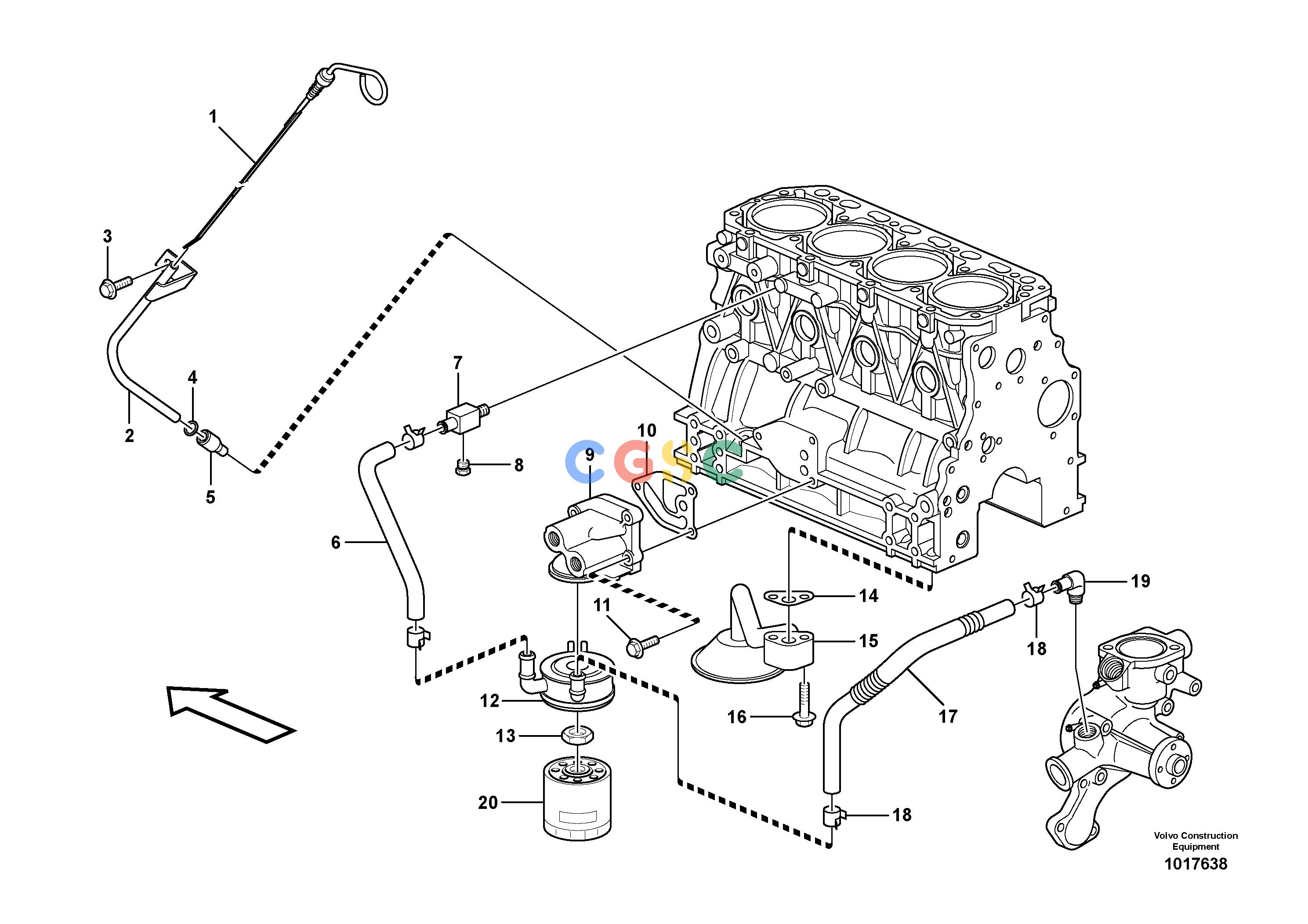 沃尔沃零件查询MC70B Lubricating oil systemNone NoneNoneNoneAutodata Volvo online