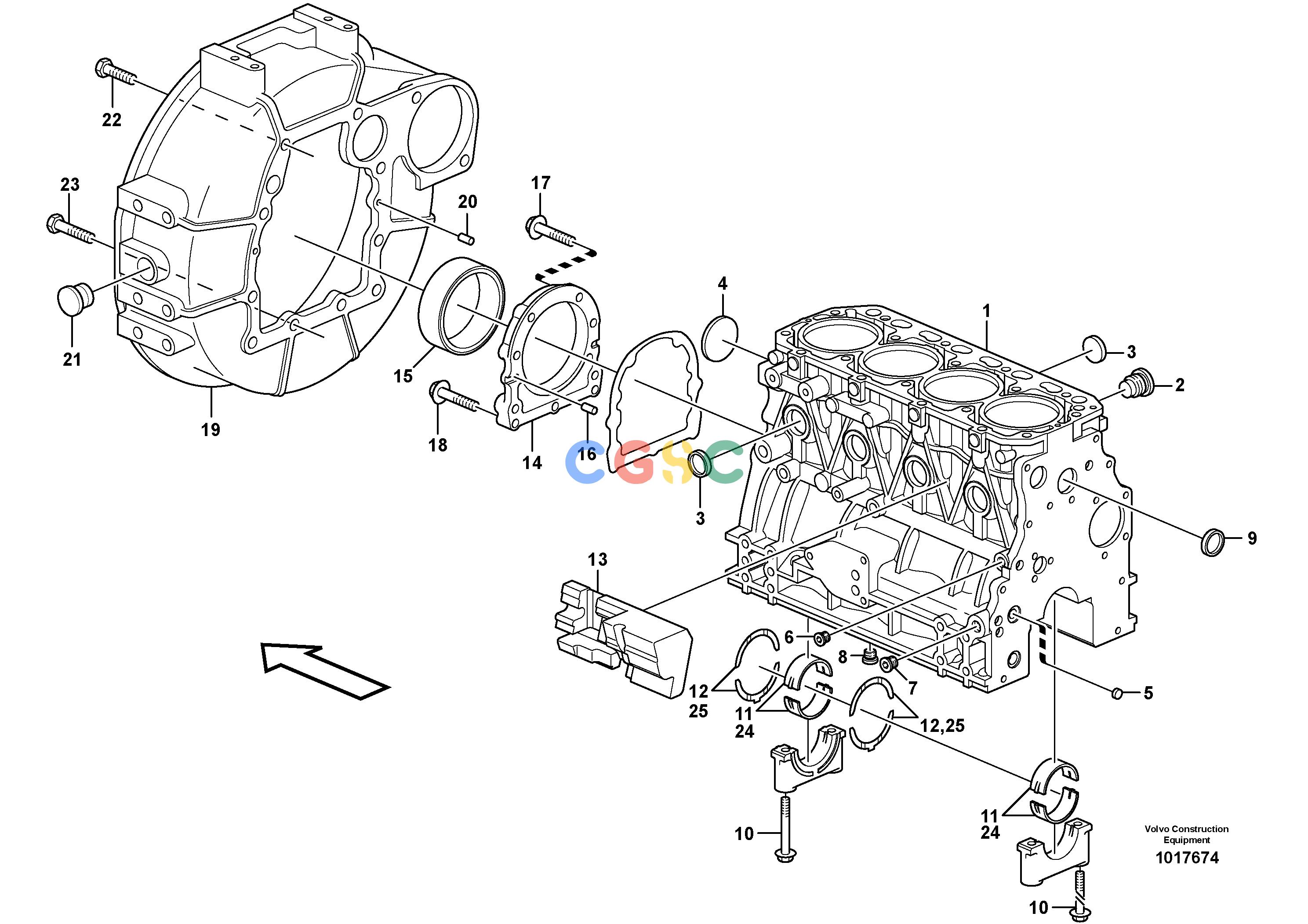 沃尔沃零件查询MC60B Cylinder blockNone NoneNoneNoneAutodata Volvo online