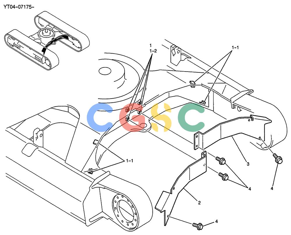 纽荷兰零件查询(E70SR) - MIDI CRAWLER EXCAVATOR ASN YT04-07175 (05-016) - COVER ASSY, CAR BODY New Holland Constructuion
