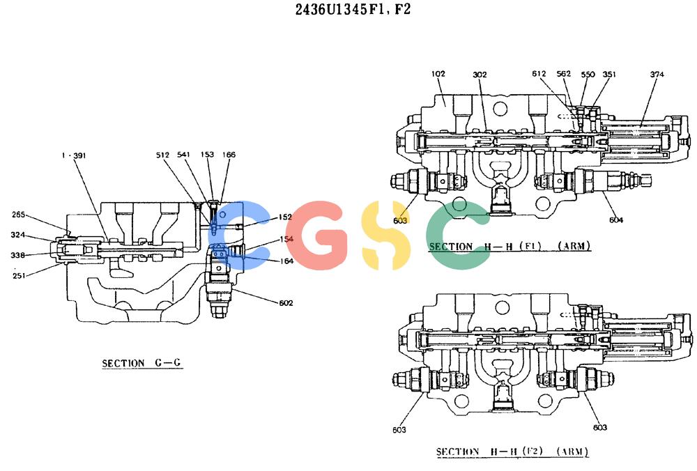 神钢零件查询(MD450BLC) - EXCAVATOR BTW TS0201 - TS0394 (1/80-12/06) (11-018[05]) - VALVE ASSY, CONTROL Kobelco