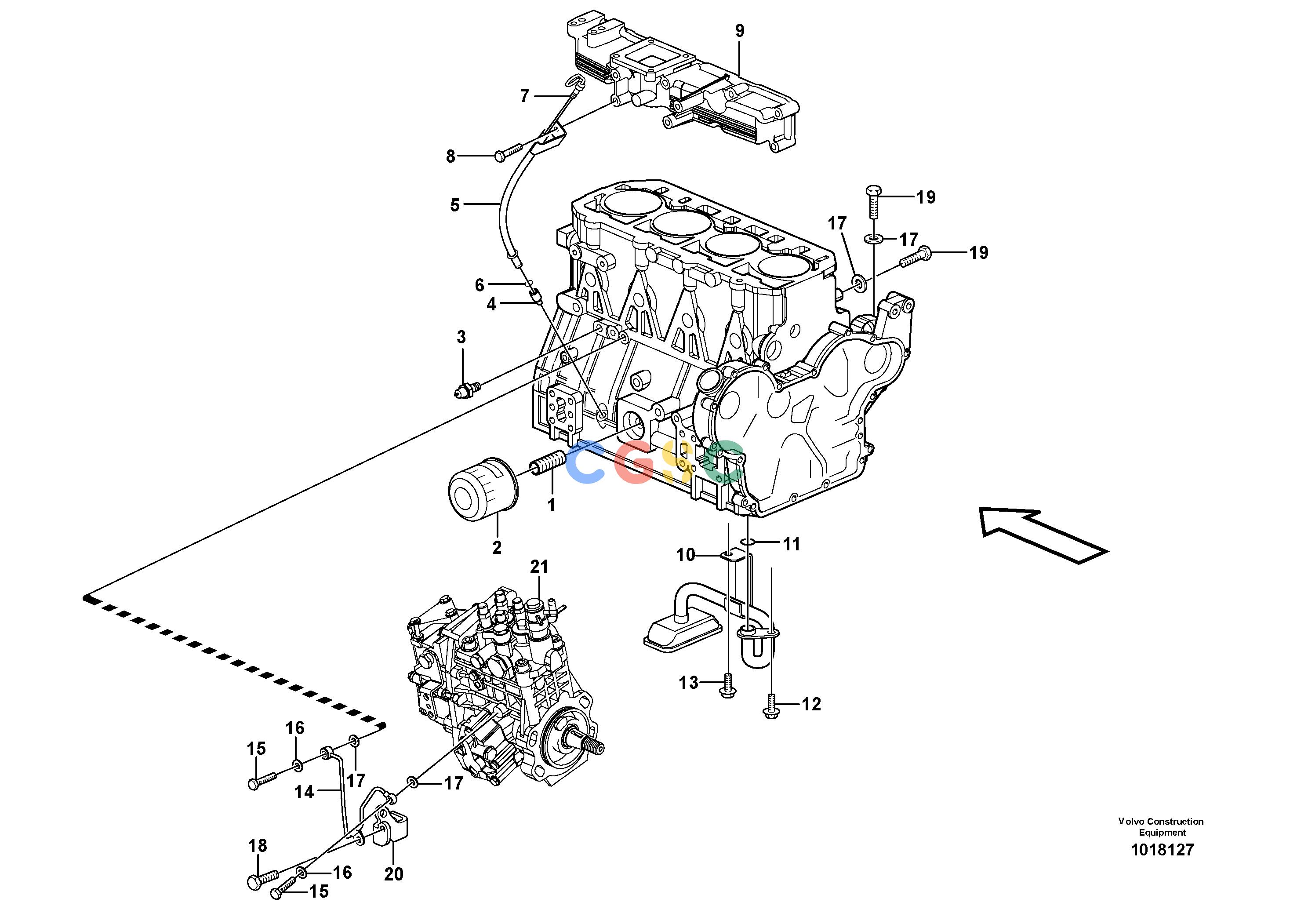 沃尔沃零件查询MC80B Lubricating oil systemS/N 71000 -11858379-NoneVOE11858379NoneAutodata Volvo online