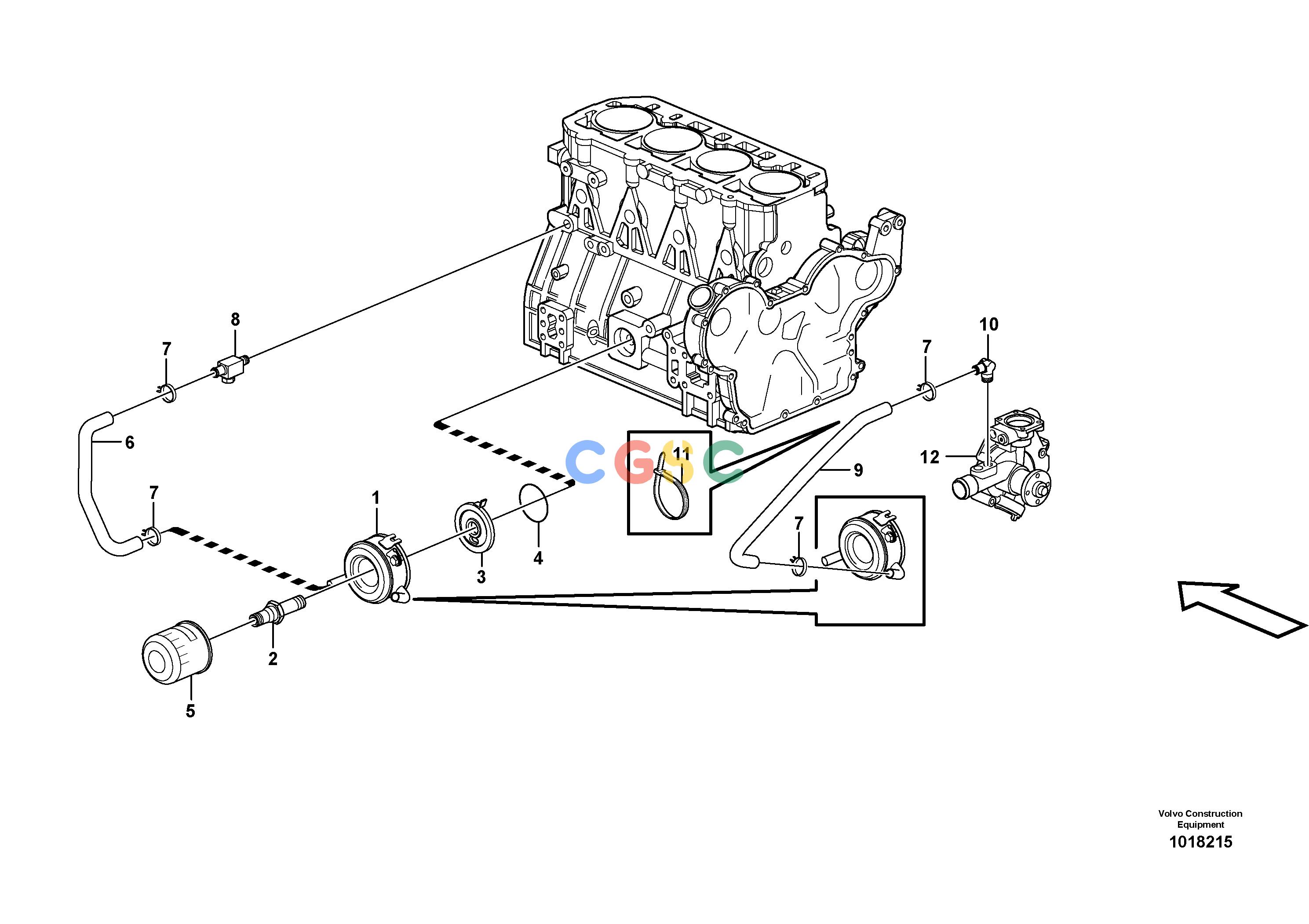 沃尔沃零件查询MC110B Oil coolerS/N 71000 -11858380, 11858381-NoneVOE11858380NoneAutodata Volvo online