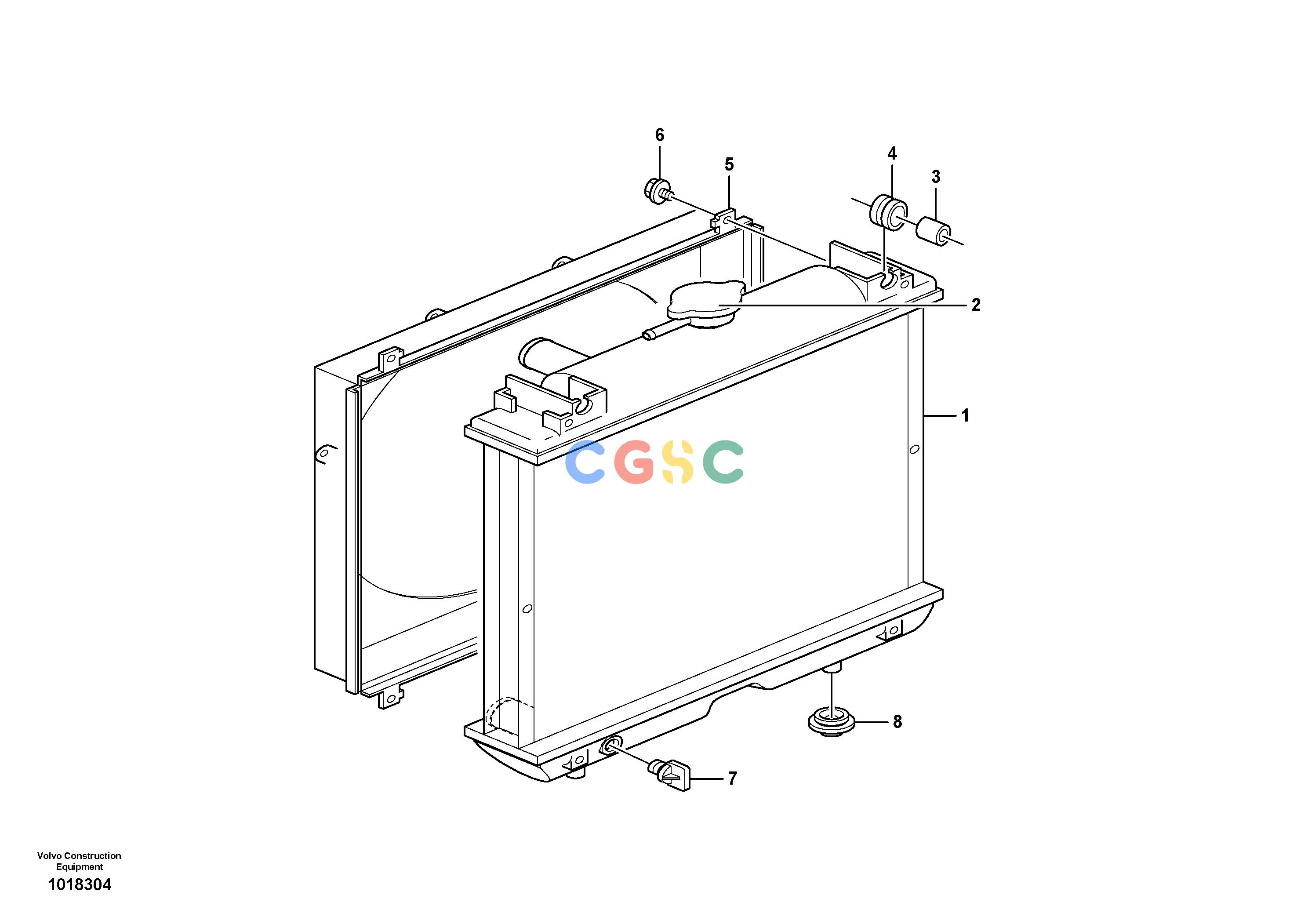 沃尔沃零件查询ECR48C Radiator ( water )None11806938-11808572VOE11806938NoneAutodata Volvo online