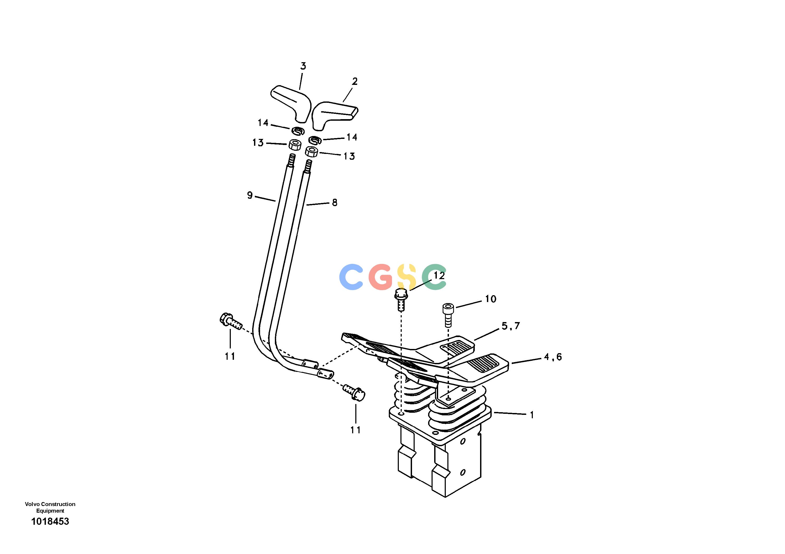 沃尔沃零件查询EC135B Remote control valve pedal with fitting partsSER NO 20001-200798277787-NoneNoneNoneNoneAutodata Volvo online