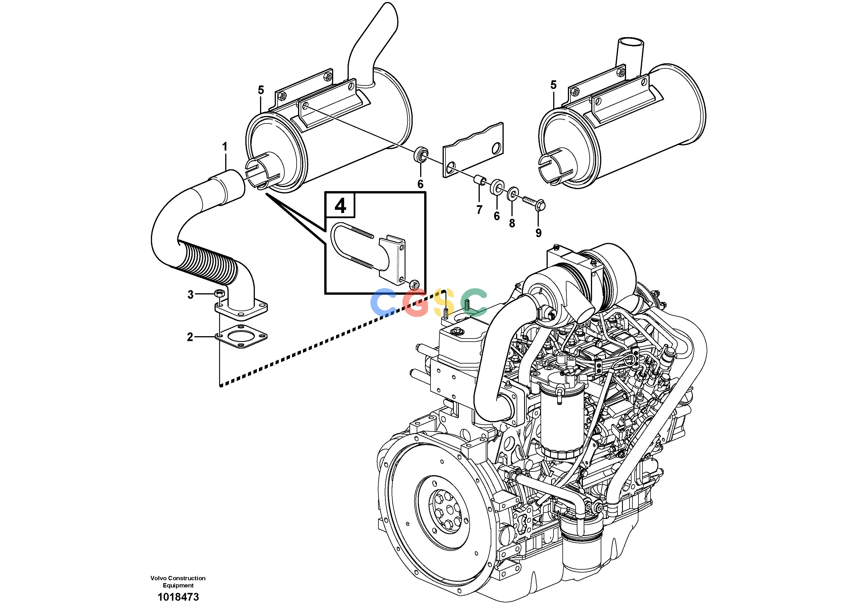 沃尔沃零件查询MC60B Exhaust systemNone11840241 STD-11840362 EUVOE11840241NoneAutodata Volvo online