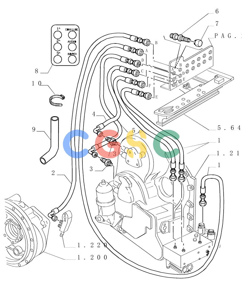 纽荷兰零件查询(DC180.B) - CRAWLER DOZER TIER 2 (3/03-) (6.756[01]) - HYDRAULIC DIAGNOSTIC SYSTEM New Holland Constructuion