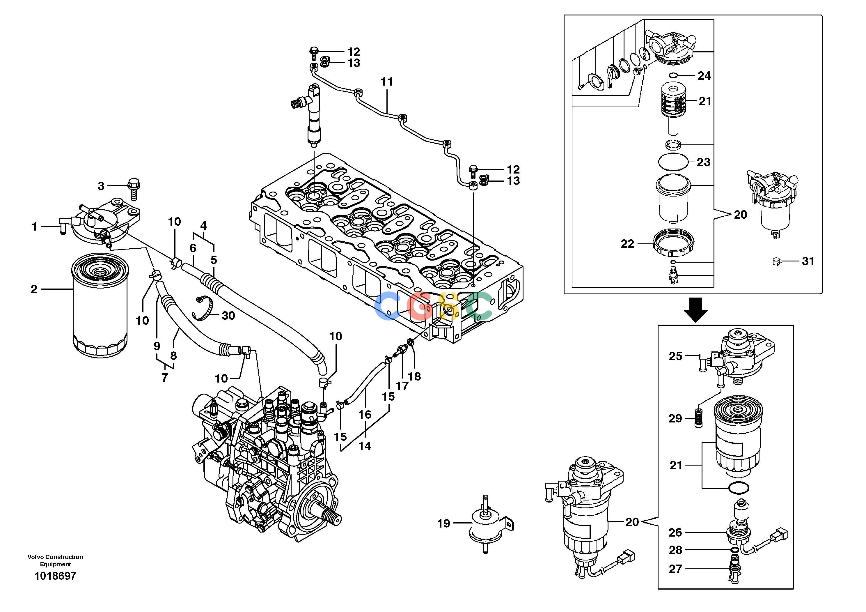 沃尔沃零件查询EW55B Fuel pipes, fuel injec.pump-fuel filterNone8278942-8278943NoneNoneNoneAutodata Volvo online