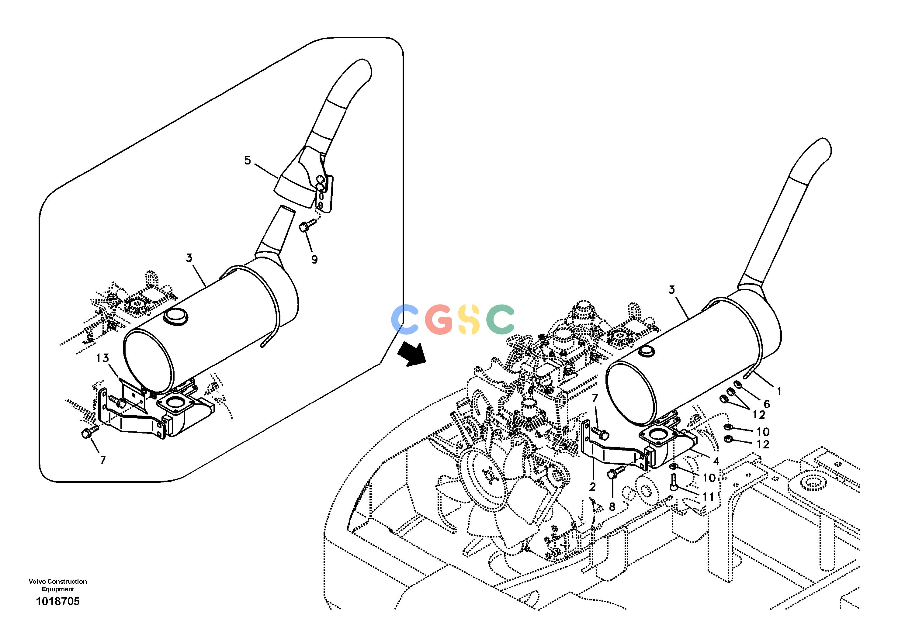 沃尔沃零件查询ECR58 Exhaust systemNone8278696-NoneNoneNoneNoneAutodata Volvo online