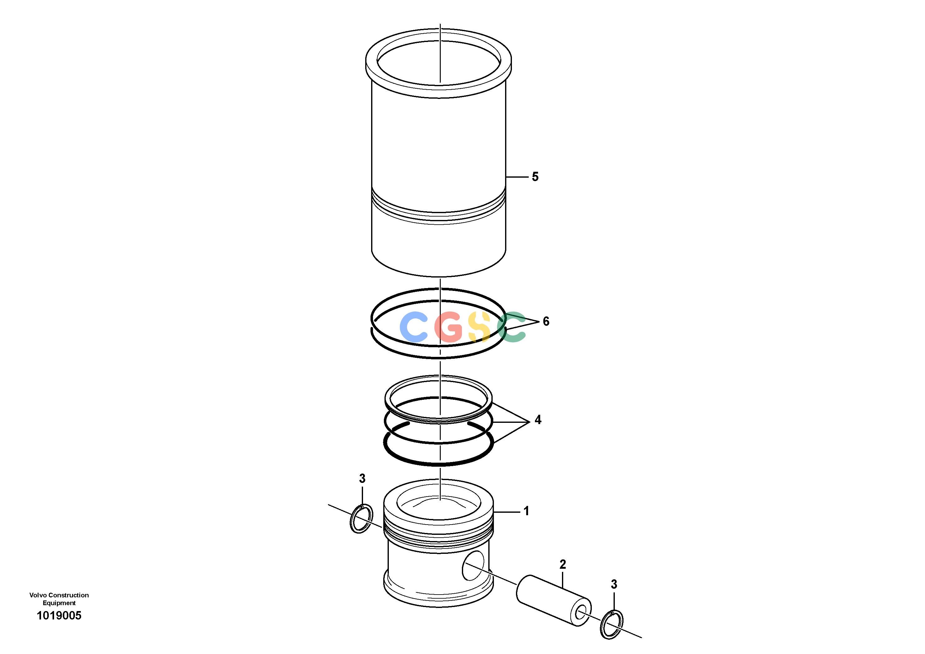 沃尔沃零件查询P8720B Cylinder liner and pistonP8720B ABG S/N 702170 - NoneNoneNoneAutodata Volvo online