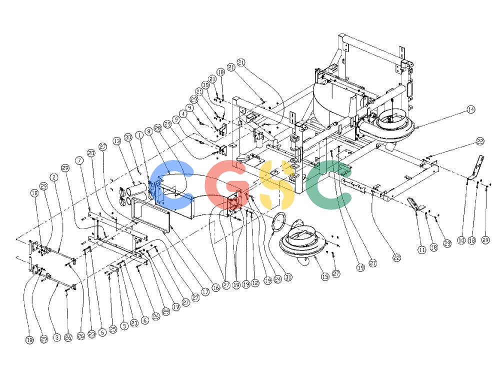 凯斯零件查询(438) - FLEX-AIR APPLICATOR - 1999 (2/99-3/03) (08-014) - AIR SYSTEM GROUP, MID Case Agriculture