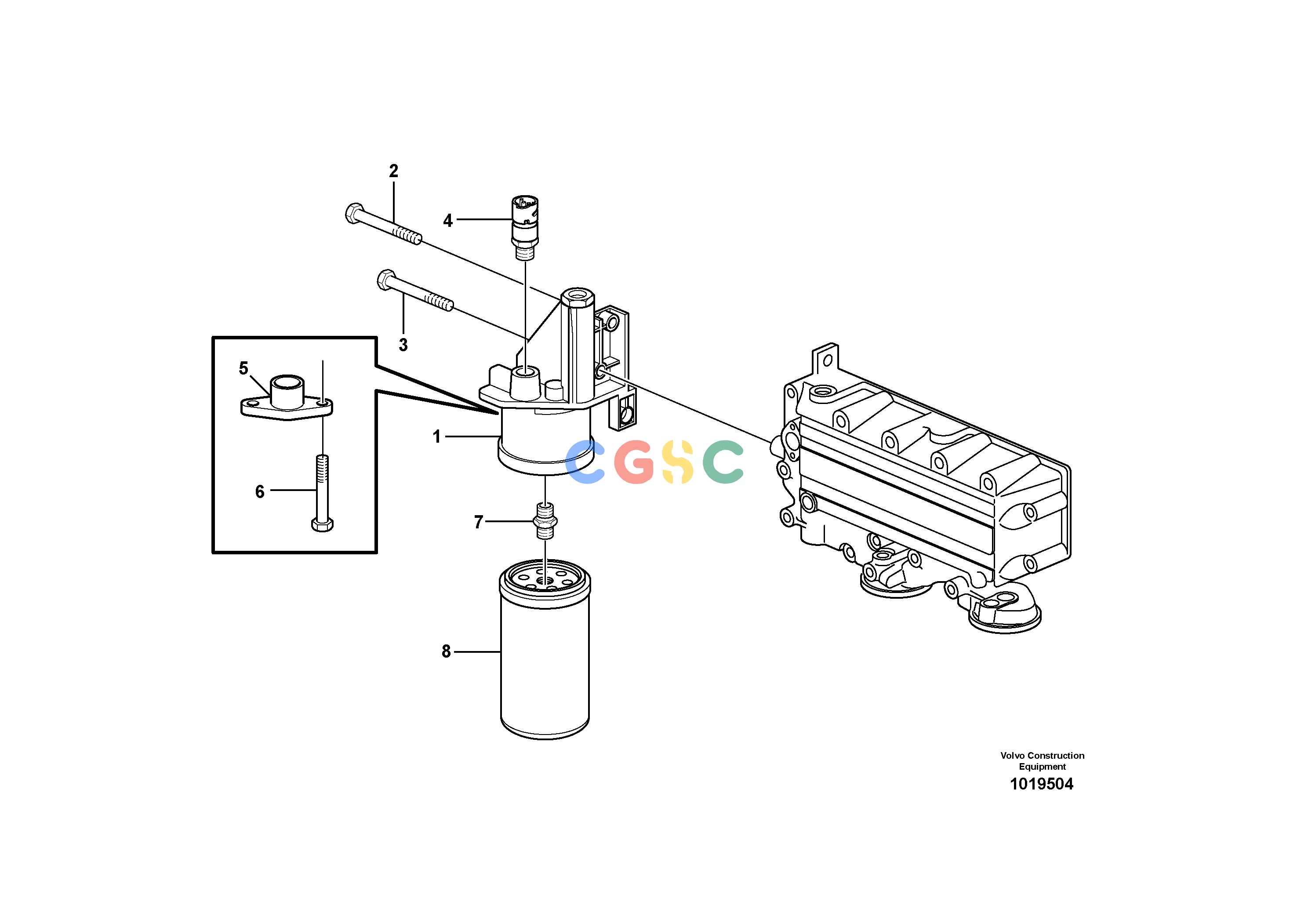 沃尔沃零件查询L120F Fuel filterNone NoneNoneNoneAutodata Volvo online