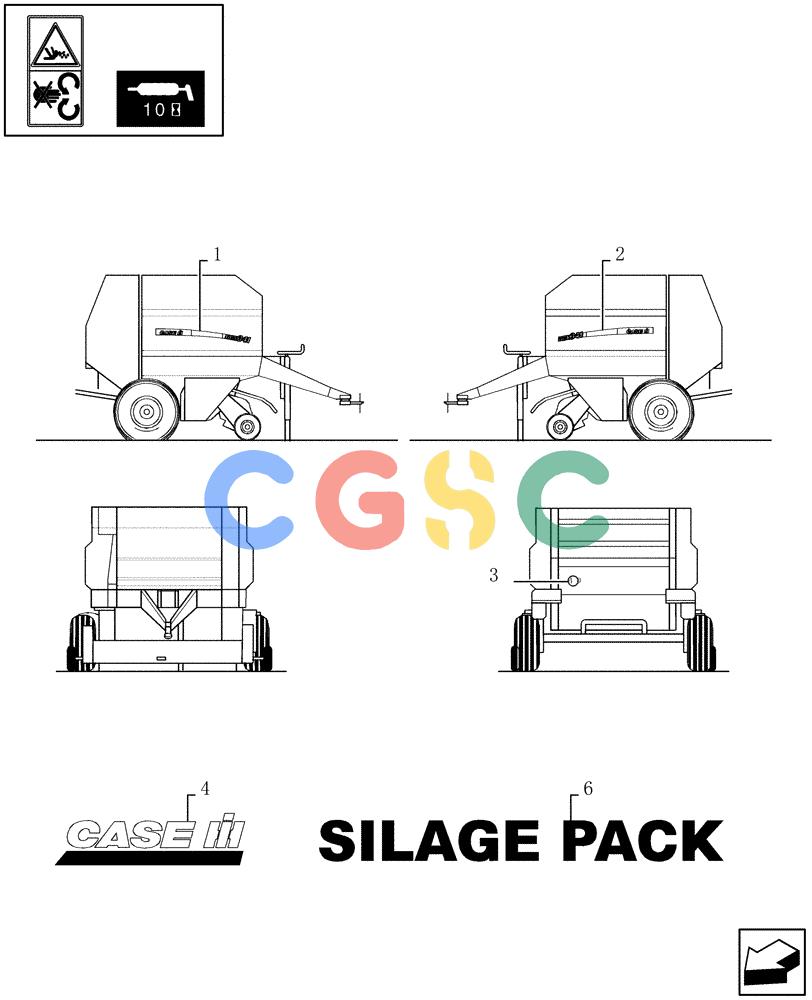 凯斯零件查询(RBX341) - SILAGE PACK ROUND BALER (3/03-12/05) (08.52[01]) - DECALS Case Agriculture