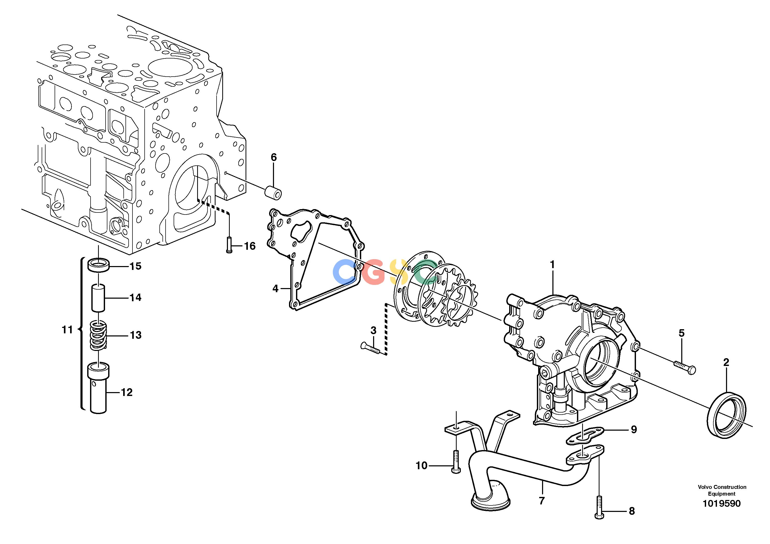 沃尔沃零件查询P8720B Lubricating oil systemP8720B ABG S/N 702170 - NoneNoneNoneAutodata Volvo online