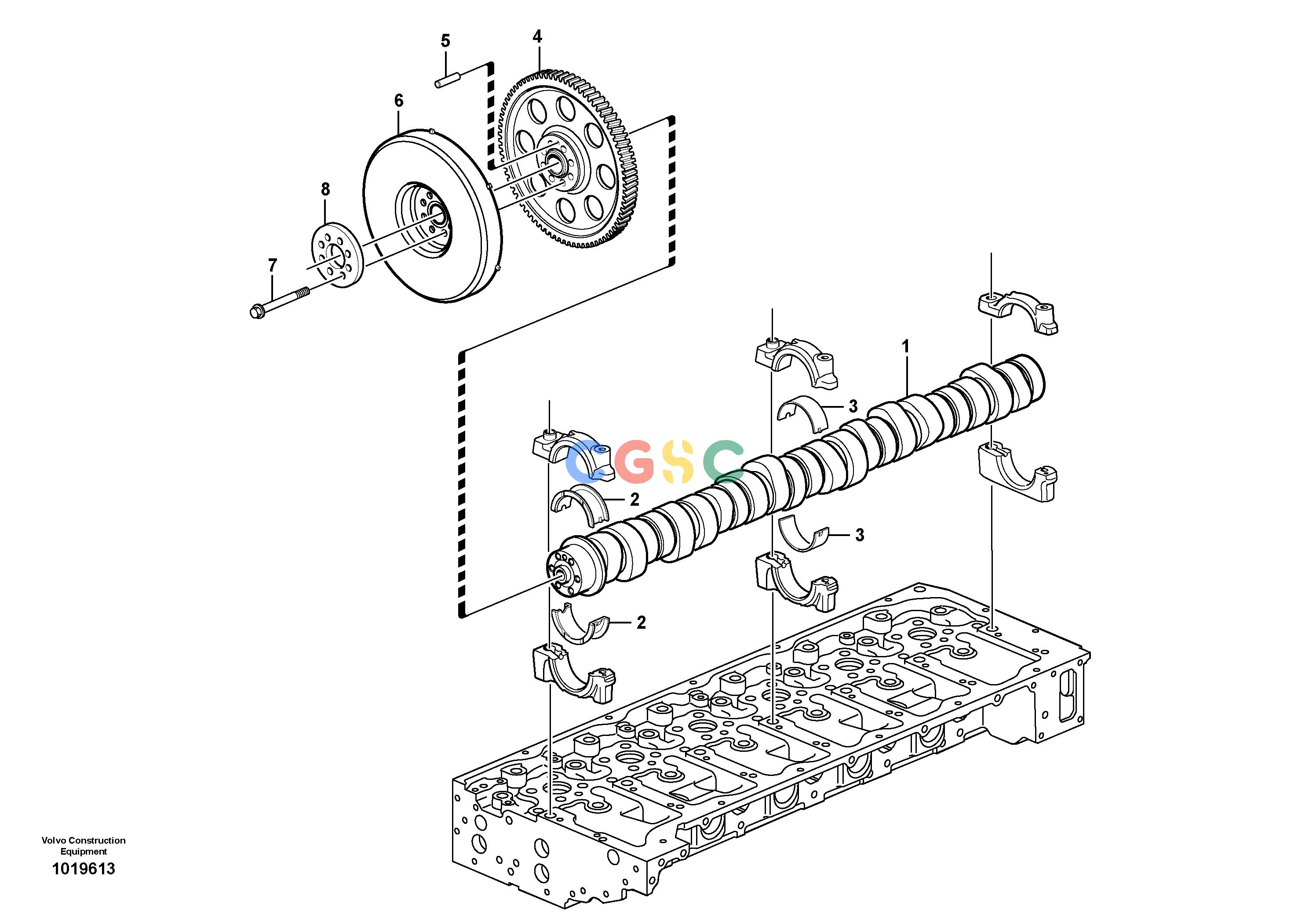 沃尔沃零件查询EC700CHR CamshaftHIGH REACH DEMOLITION S/N 190001-190020 NoneNoneNoneAutodata Volvo online