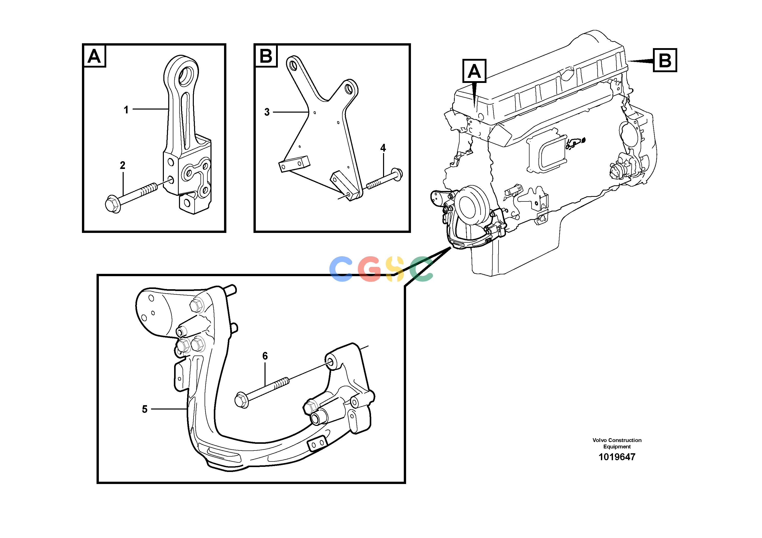 沃尔沃零件查询EC700CHR Engine mountingHIGH REACH DEMOLITION S/N 190001-190020 NoneNoneNoneAutodata Volvo online