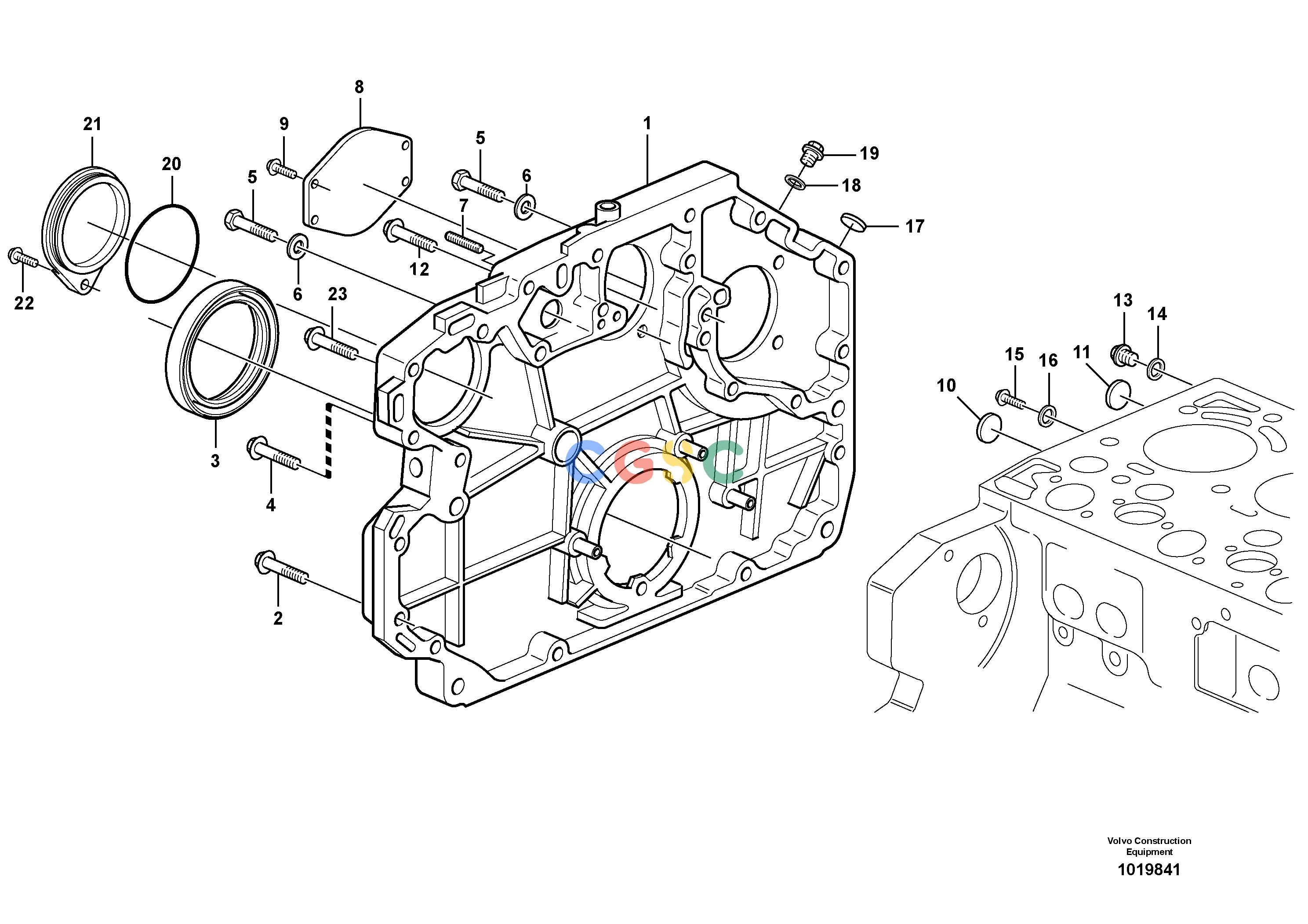 沃尔沃零件查询L120F Timing gear casingNone NoneNoneNoneAutodata Volvo online