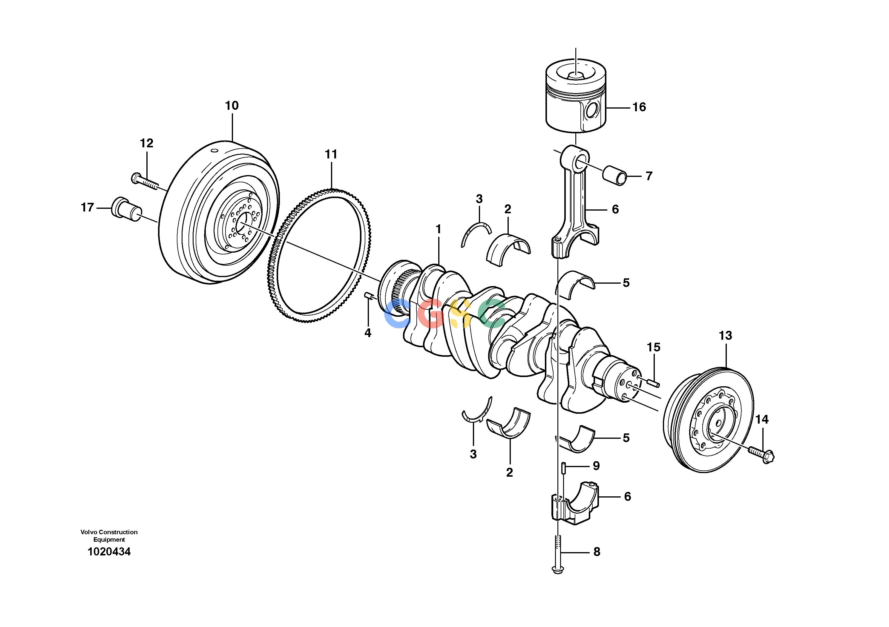 沃尔沃零件查询L50E Crankshaft and related partsBRAZIL, S/N 71001 - NoneNoneNoneAutodata Volvo online