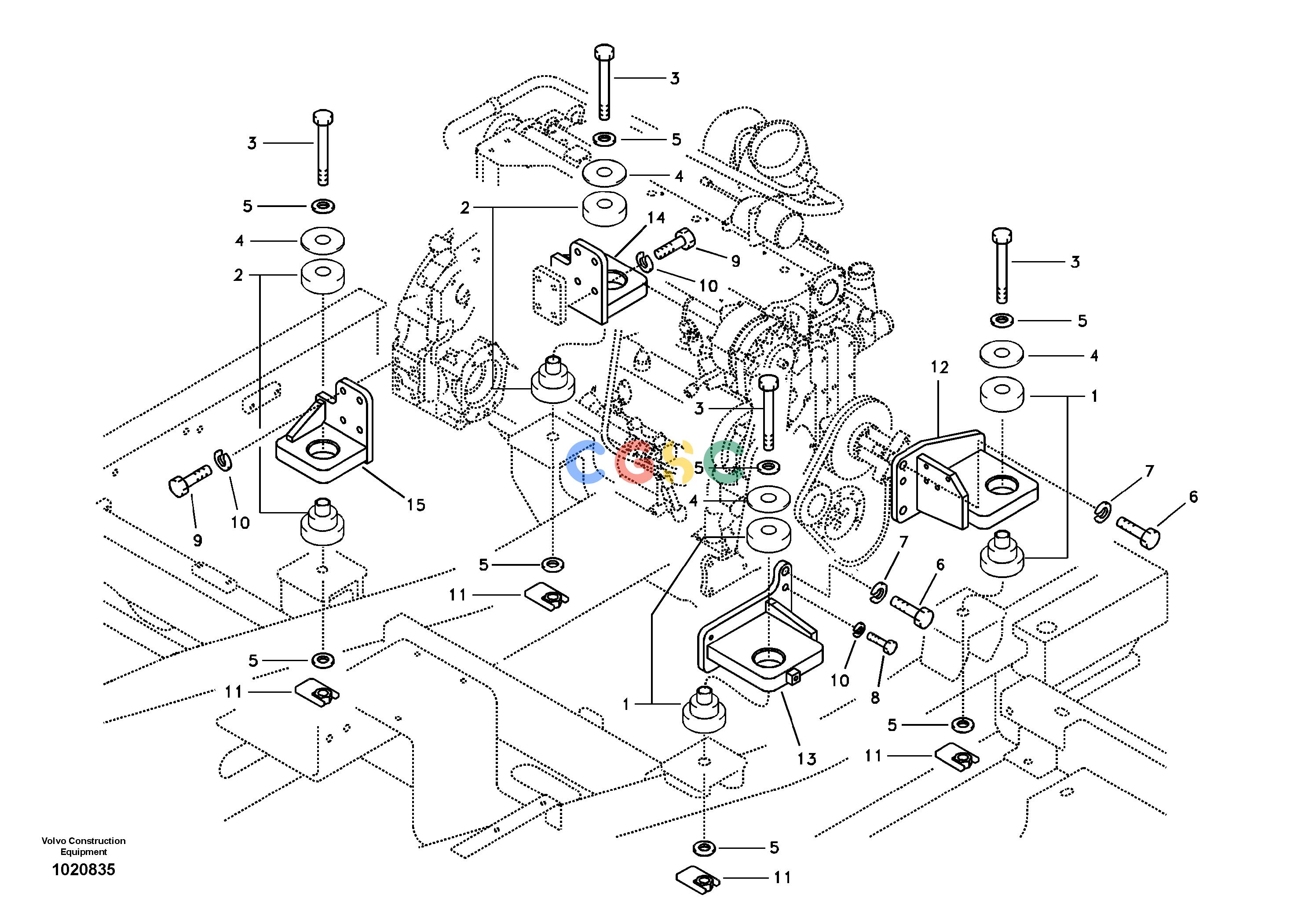 沃尔沃零件查询EC290B Engine mountSER NO INT 13562- EU & NA 80001-8279533 S/N 80001--NoneNoneNoneNoneAutodata Volvo online