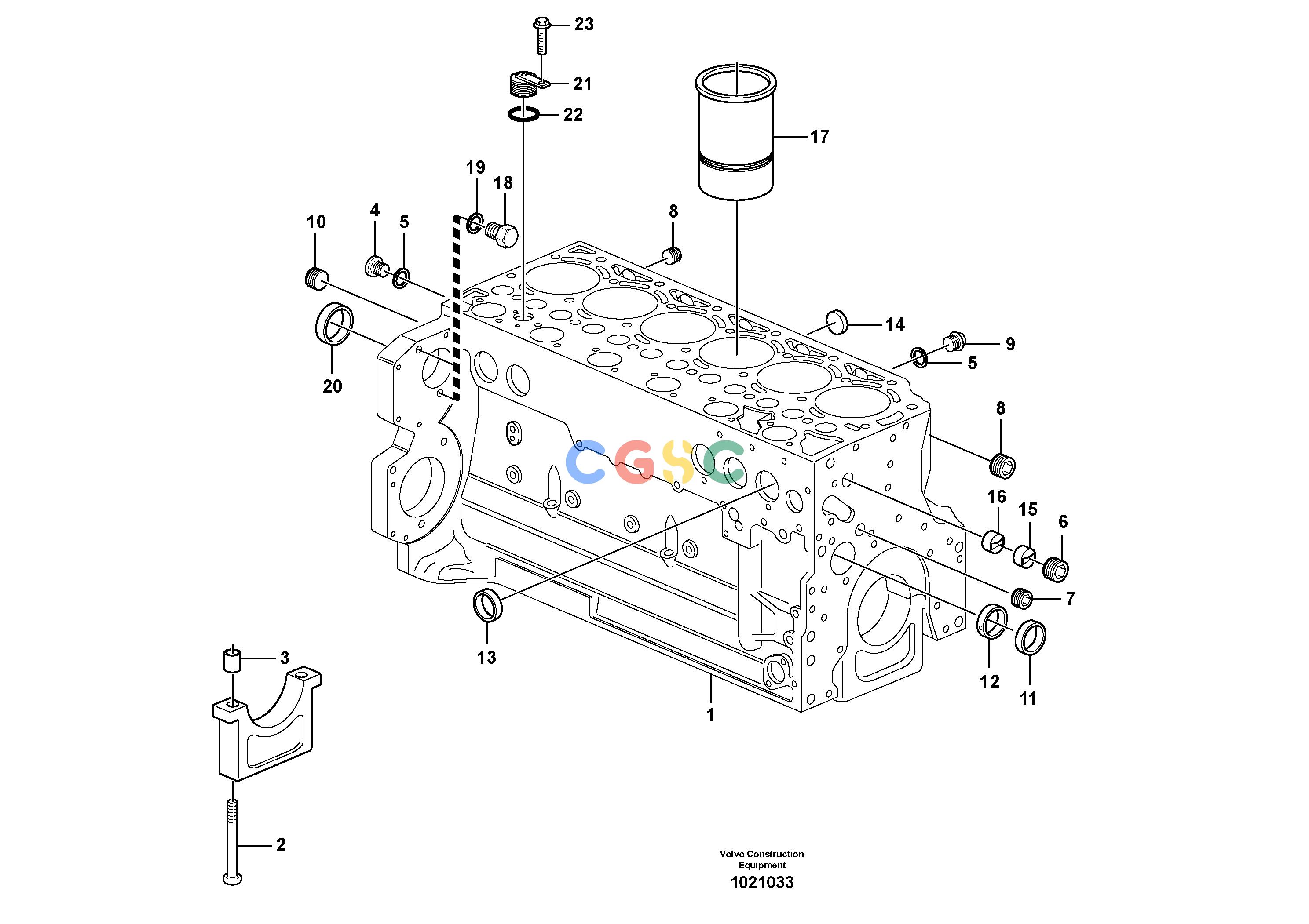 沃尔沃零件查询L90E Cylinder blockNone NoneNoneNoneAutodata Volvo online