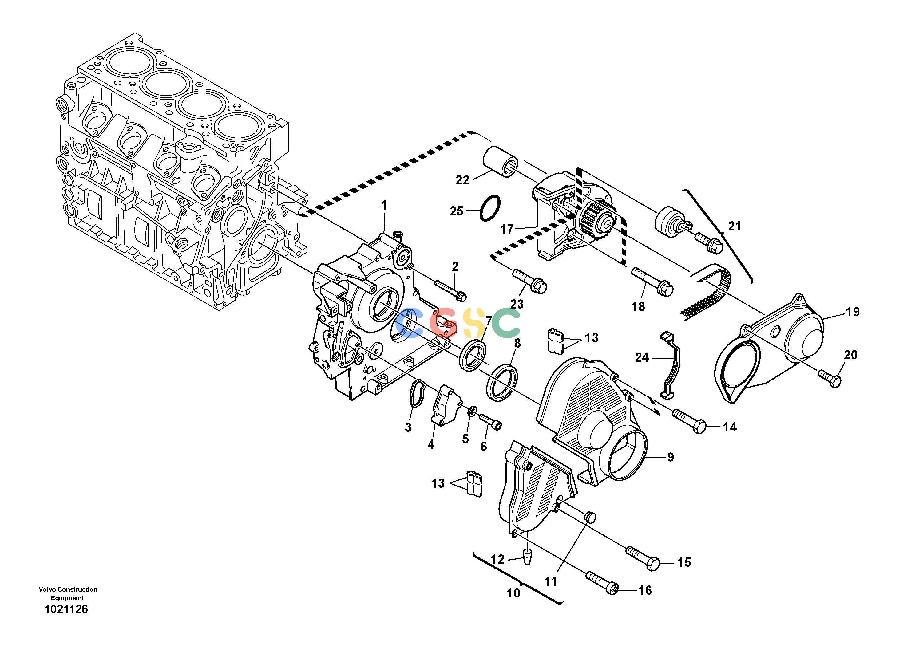 沃尔沃零件查询L30B Timing gear housing (front cover)TYPE 182, 183, 185 SER NO 3000 -11306227-11308623NoneNoneNoneAutodata Volvo online