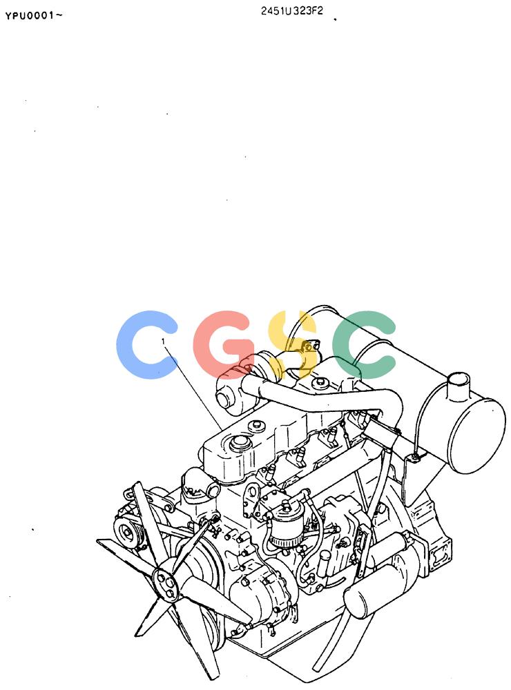 神钢零件查询(MD140BLC) - EXCAVATOR BTW YPU0001 - YPU0300 (1/80-12/06) (05-002) - ENGINE ASSY Kobelco
