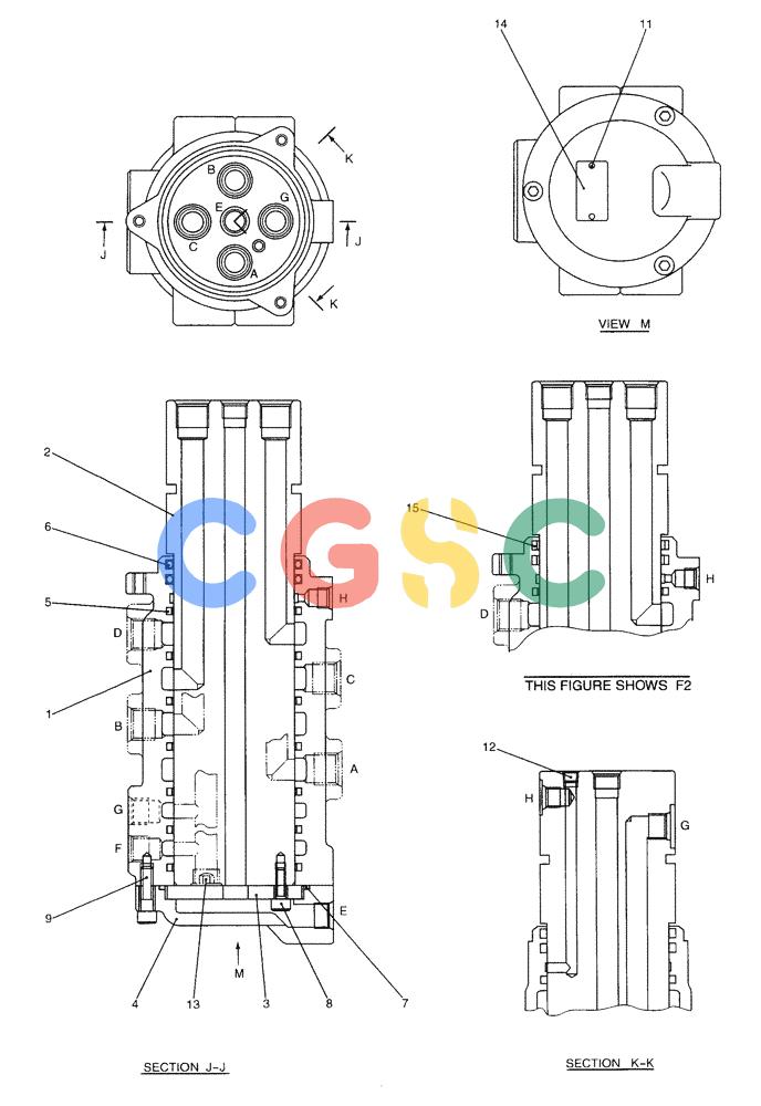 纽荷兰零件查询(E70) - MIDI CRAWLER EXCAVATOR (NA) (1/06-) (122) - JOINT ASSEMBLY, SWIVEL New Holland Constructuion